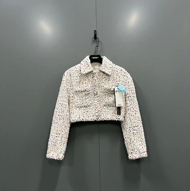 Valentino Valentino Cropped Cream Cotton Jacket for Women 0089 Size ONE SIZE - 1 Thumbnail