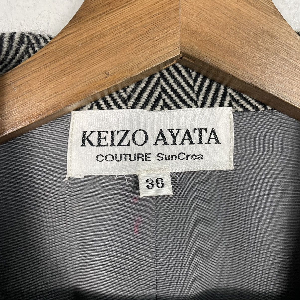 Japanese Brand Nice Design Keizo Ayata Herringbone Women Jacket Size M / US 6-8 / IT 42-44 - 15 Thumbnail