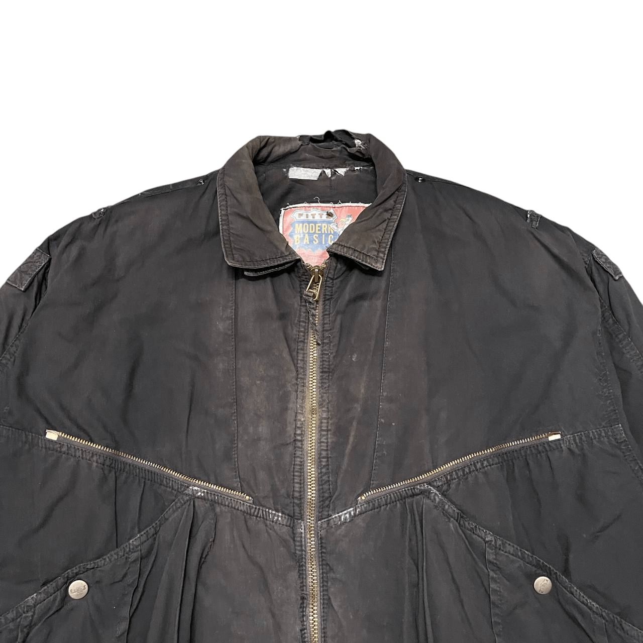 Japanese Brand Vintage Fittz International Thrashed Jacket Issey Miyake Size US L / EU 52-54 / 3 - 2 Thumbnail