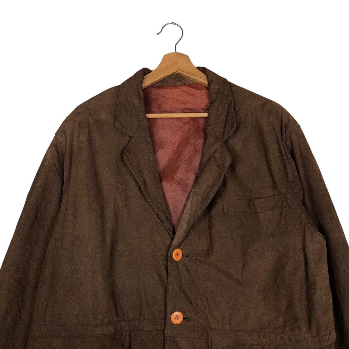Japanese Brand 📌Vtg Genuine Leather Jacket Sette Arcobaleno Issey Miyake Size US M / EU 48-50 / 2 - 4 Thumbnail