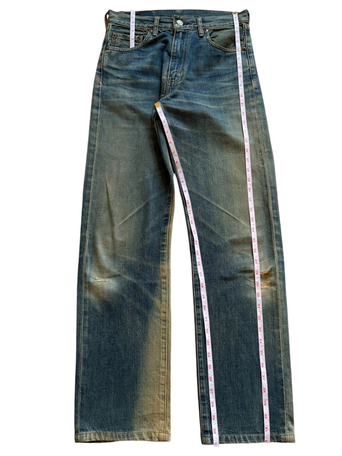 Levi's Vintage 80s Levis 502 Big E Mud Wash Japanese Selvedge Jeans Size US 30 / EU 46 - 16 Thumbnail