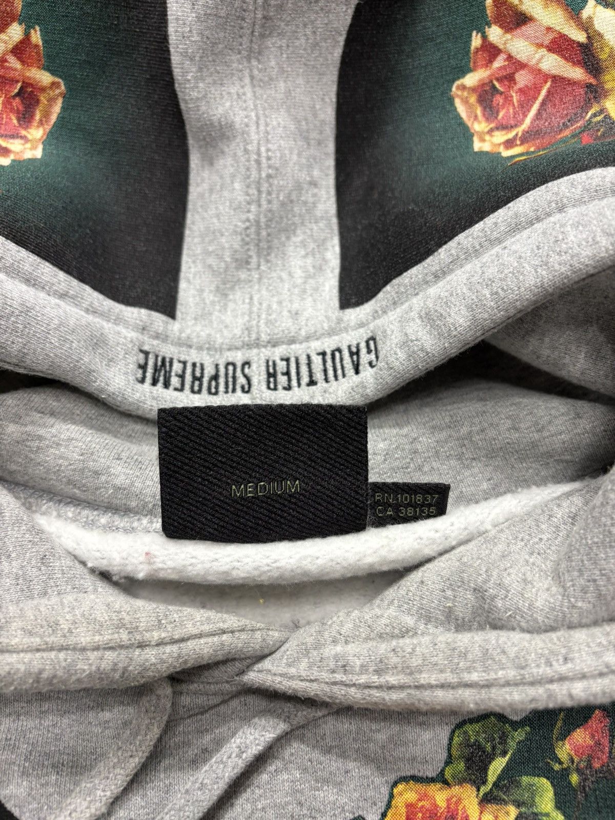 Jean Paul Gaultier × Supreme Supreme Jean Paul Gaultier Floral Print Hooded Sweatshirt Size US M / EU 48-50 / 2 - 4 Thumbnail
