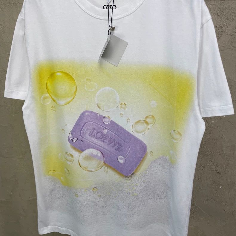 Loewe LOEWE White fantasy world soap bubble short sleeve T-shirt Size S / US 4 / IT 40 - 3 Thumbnail