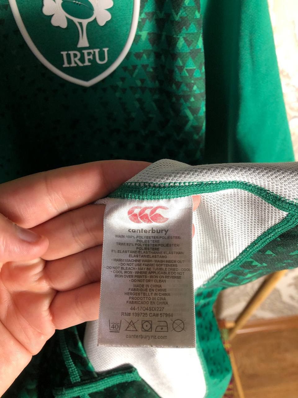 Canterbury of New Zealand × Vintage VERY RARE CANTERBURY IRELAND RETRO RUGBY JERSEY BLOKECORE Size US L / EU 52-54 / 3 - 8 Thumbnail