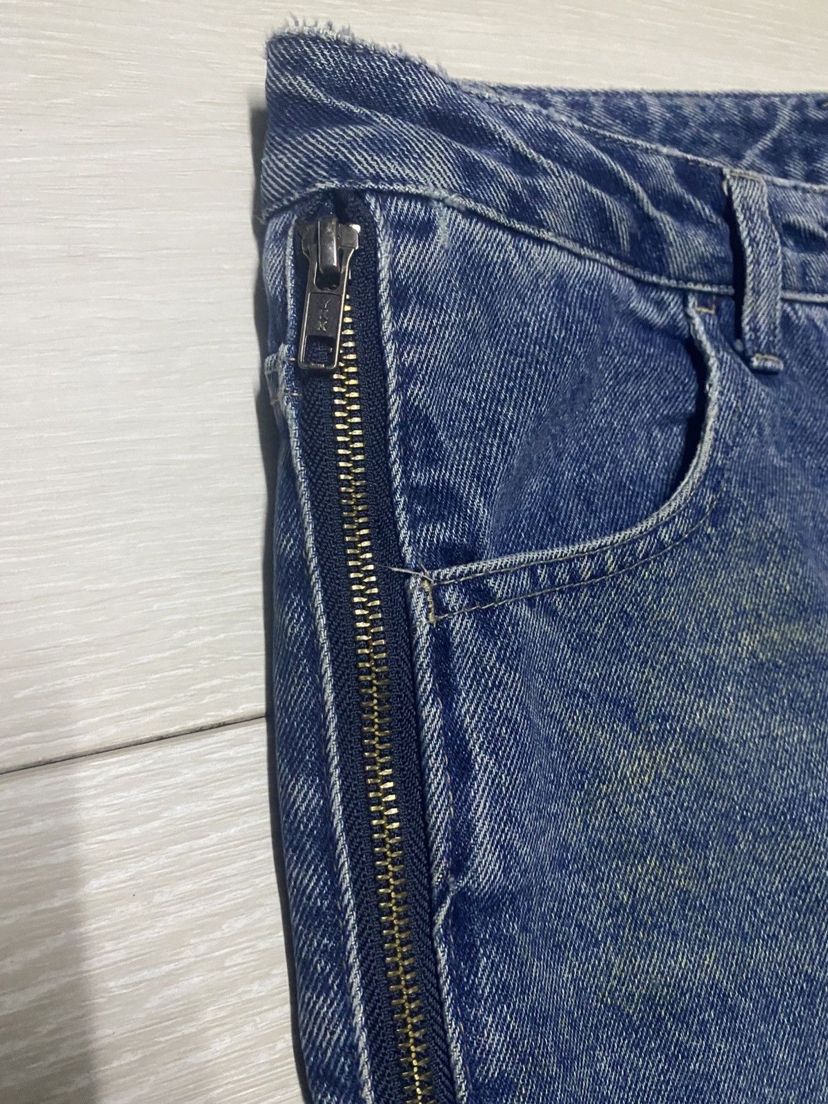 Japanese Brand Hotter Than Hell Wide Leg Zip Panel Jeans Super Statement Size US 30 / EU 46 - 9 Thumbnail