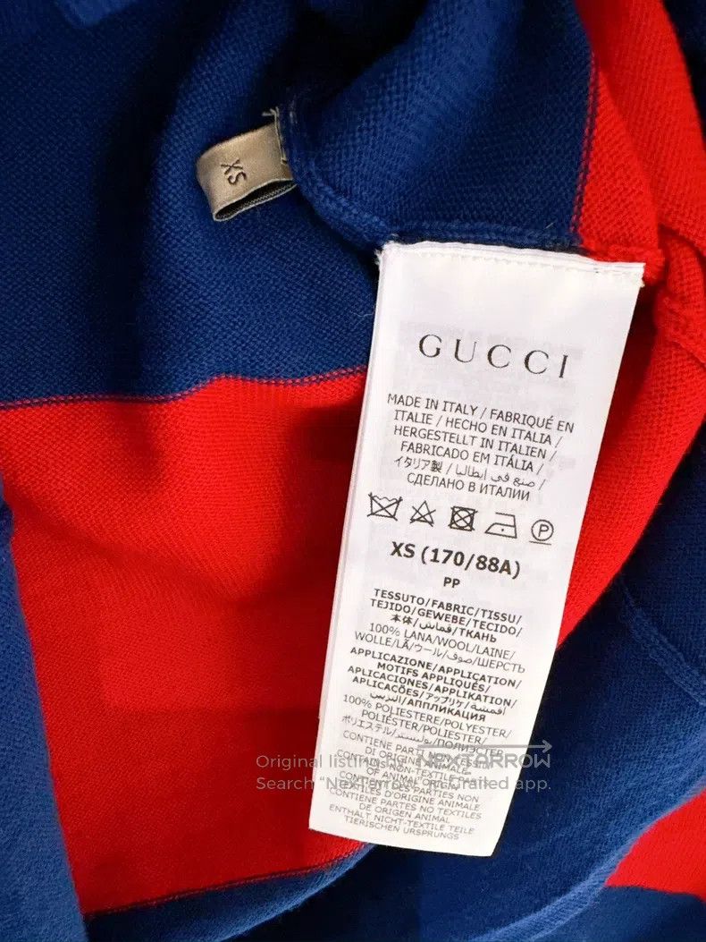 Gucci Gucci Pony embroidered red and blue colour-blocked Polo sw Size US XS / EU 42 / 0 - 6 Thumbnail