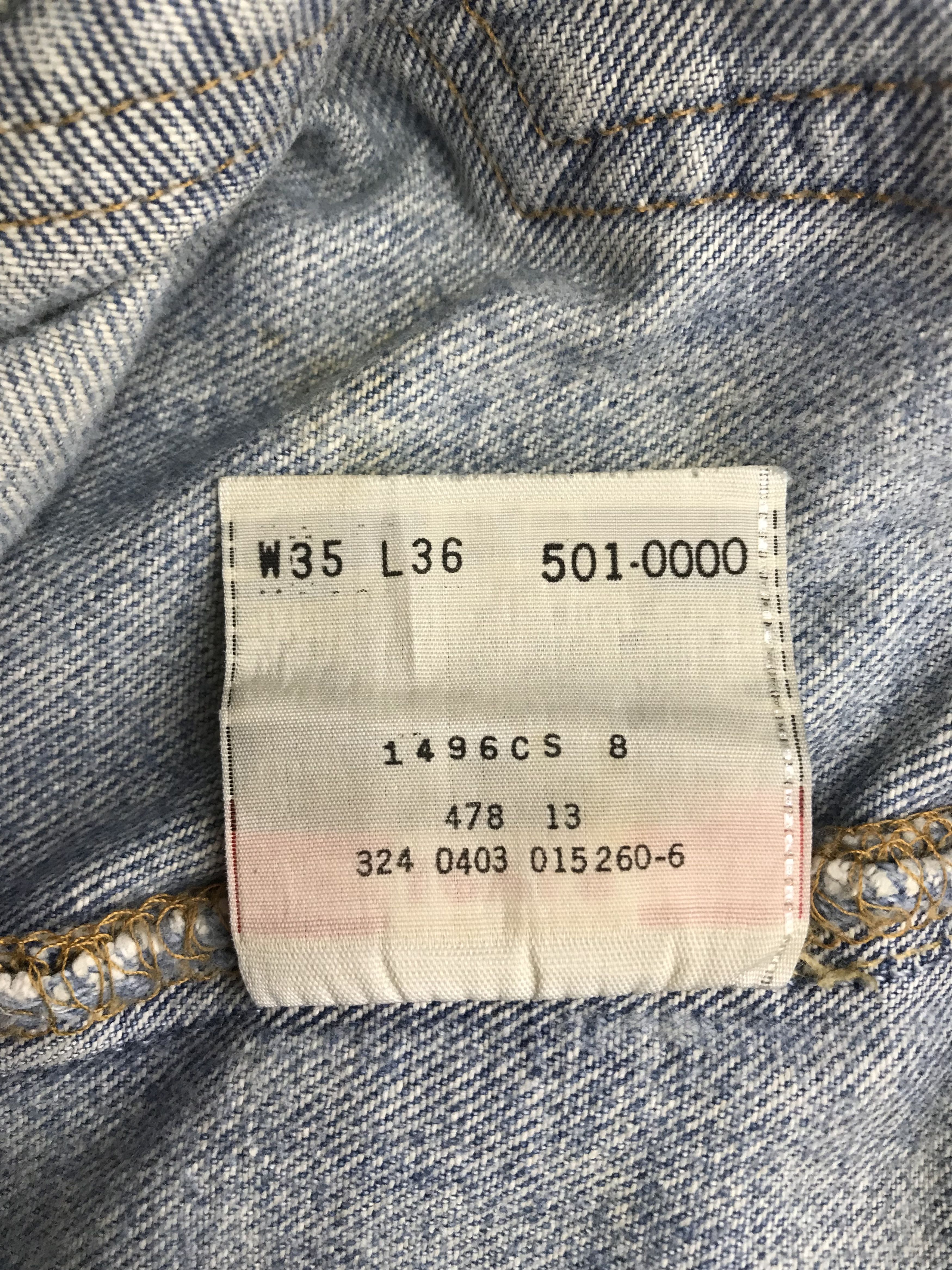 Levi's Vintage Levi's 501 Jeans Rusty Blue Distressed Denim Size US 34 / EU 50 - 12 Thumbnail