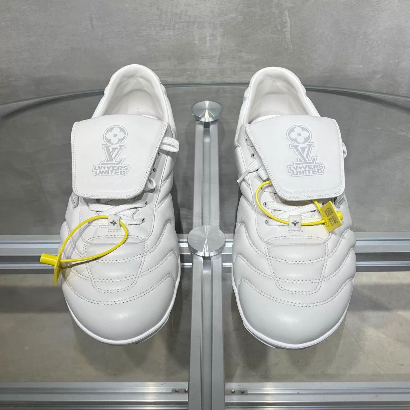 Louis Vuitton Louis Vuitton Footprint white soccer cleats UK8/42 Size US 9 / EU 42 - 1 Thumbnail