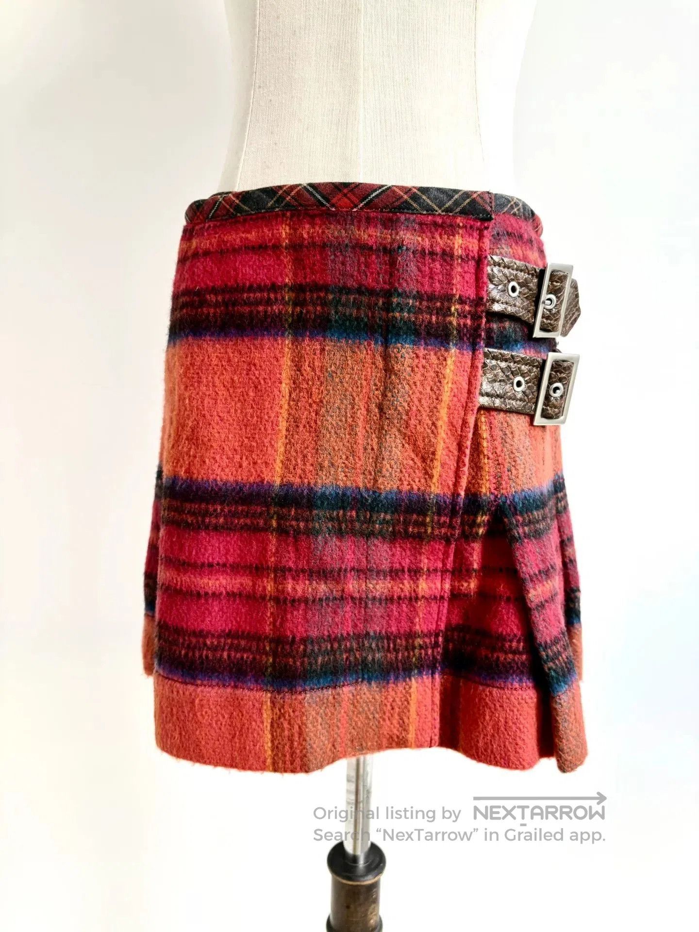 Vivienne Westwood Vivienne Westwood Red Orange Plaid Skirt. Size US 26 / EU 42 - 7 Thumbnail