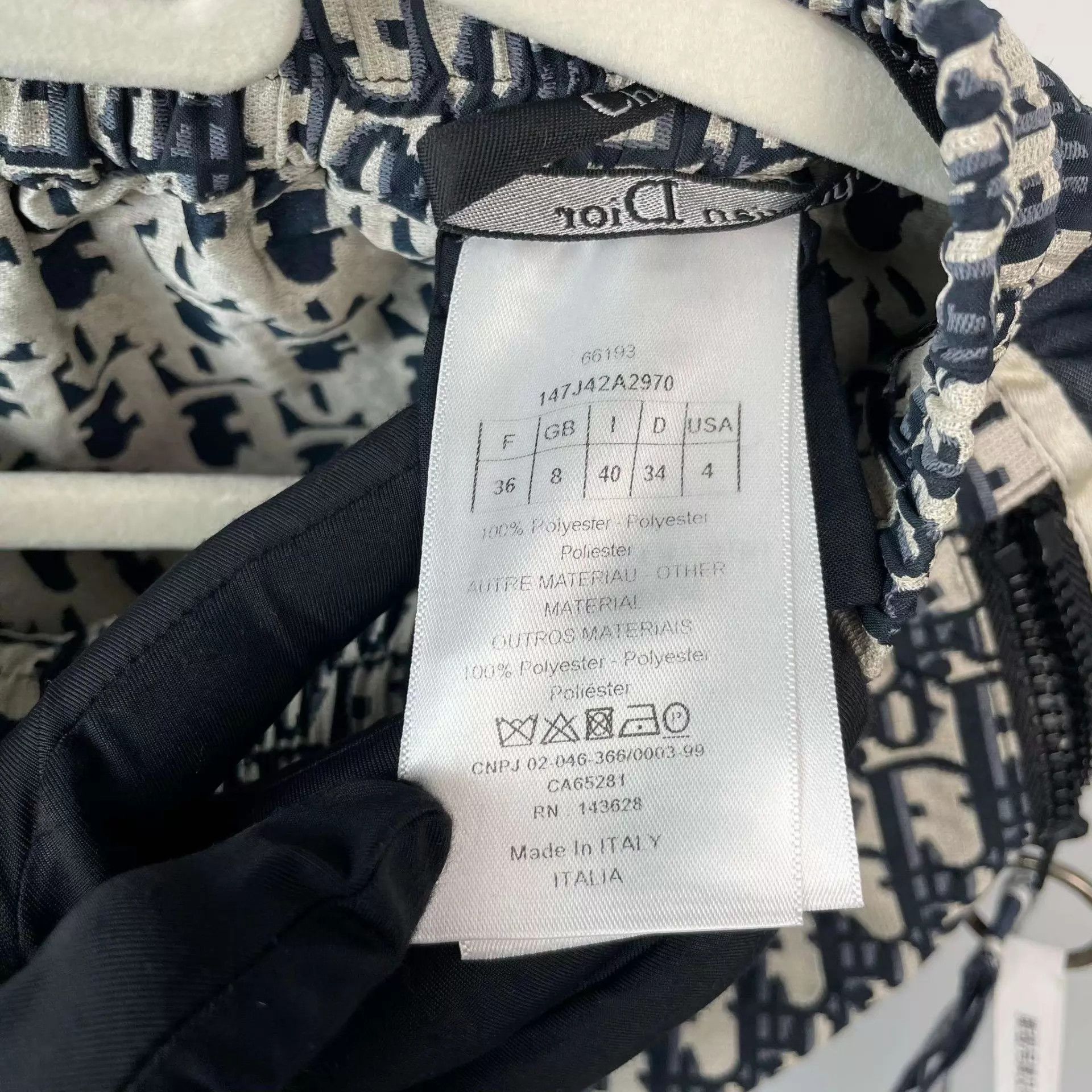 Dior Dior Oblique Print Dress New with Tags 36 Size 26" / US 2 / IT 38 - 4 Thumbnail