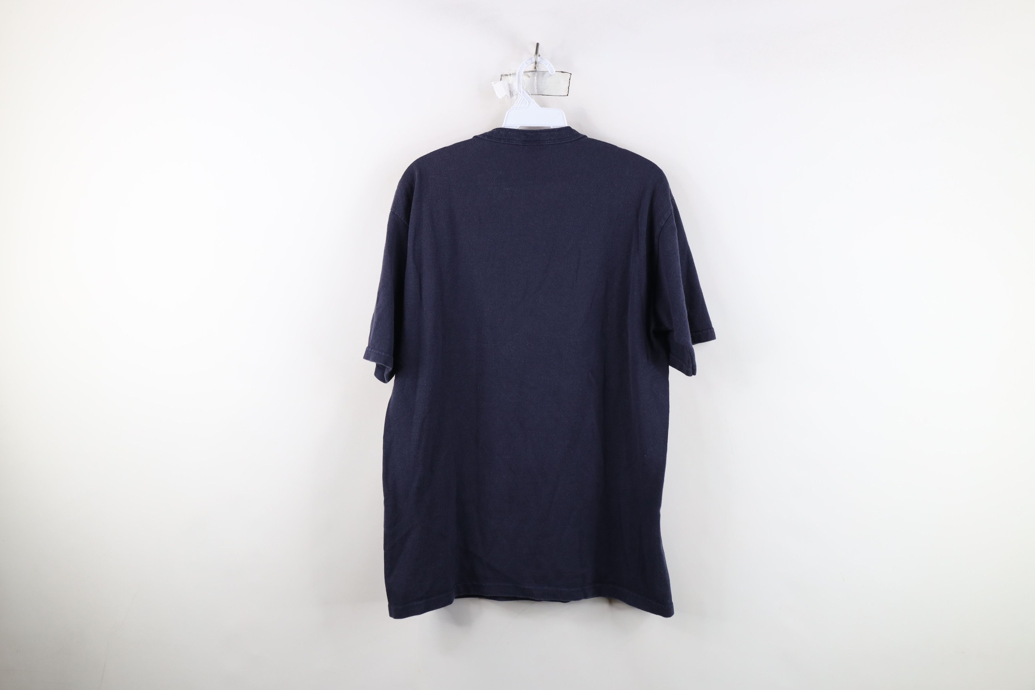 Vintage Vintage 90s Streetwear Blank Heavyweight Henley T-Shirt Blue Size US M / EU 48-50 / 2 - 11 Thumbnail