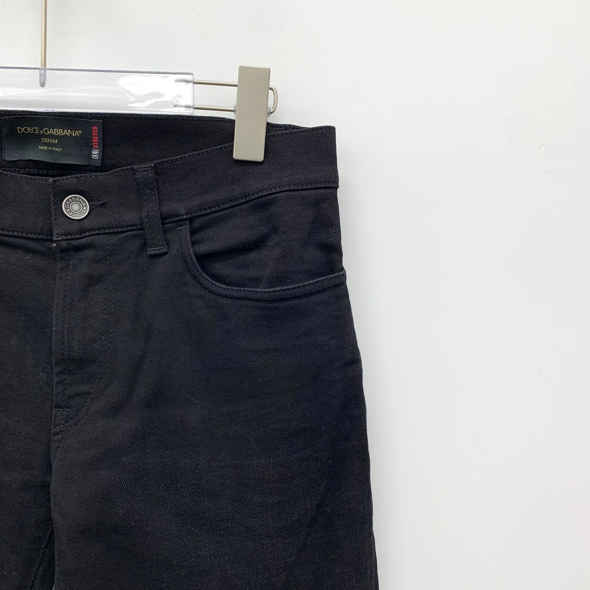 Dolce & Gabbana Dolce & Gabbana Black Denim Slim-Fit Stretch Jeans Size 44 M Size US 44 / EU 60 - 7 Thumbnail