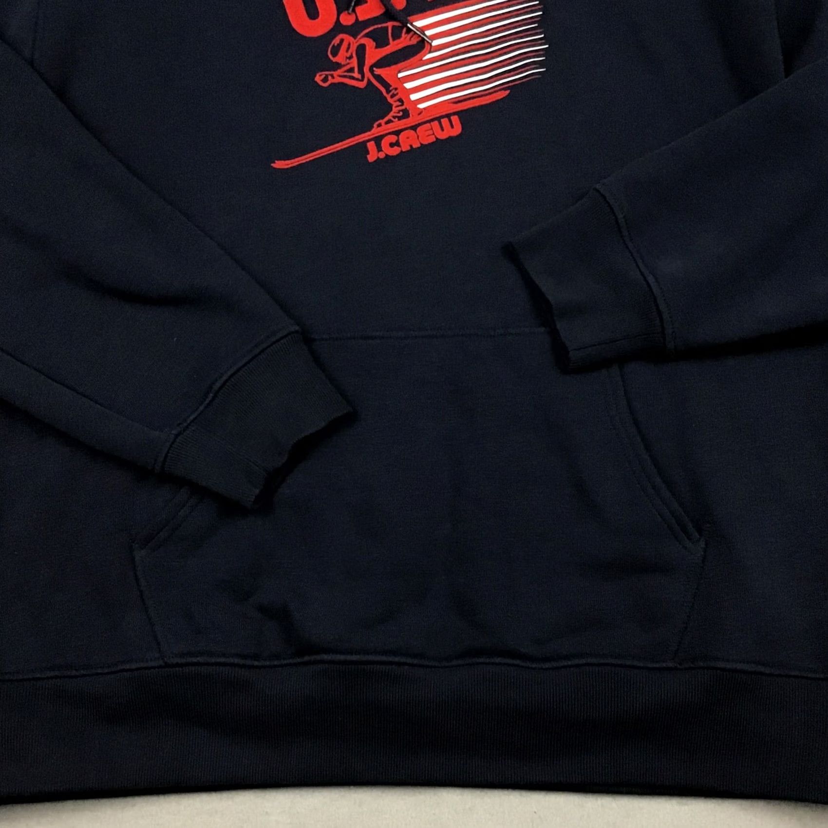 J.Crew J. Crew Hoodie Mens Large Blue Logo Pullover Sweatshirt Size US L / EU 52-54 / 3 - 3 Thumbnail