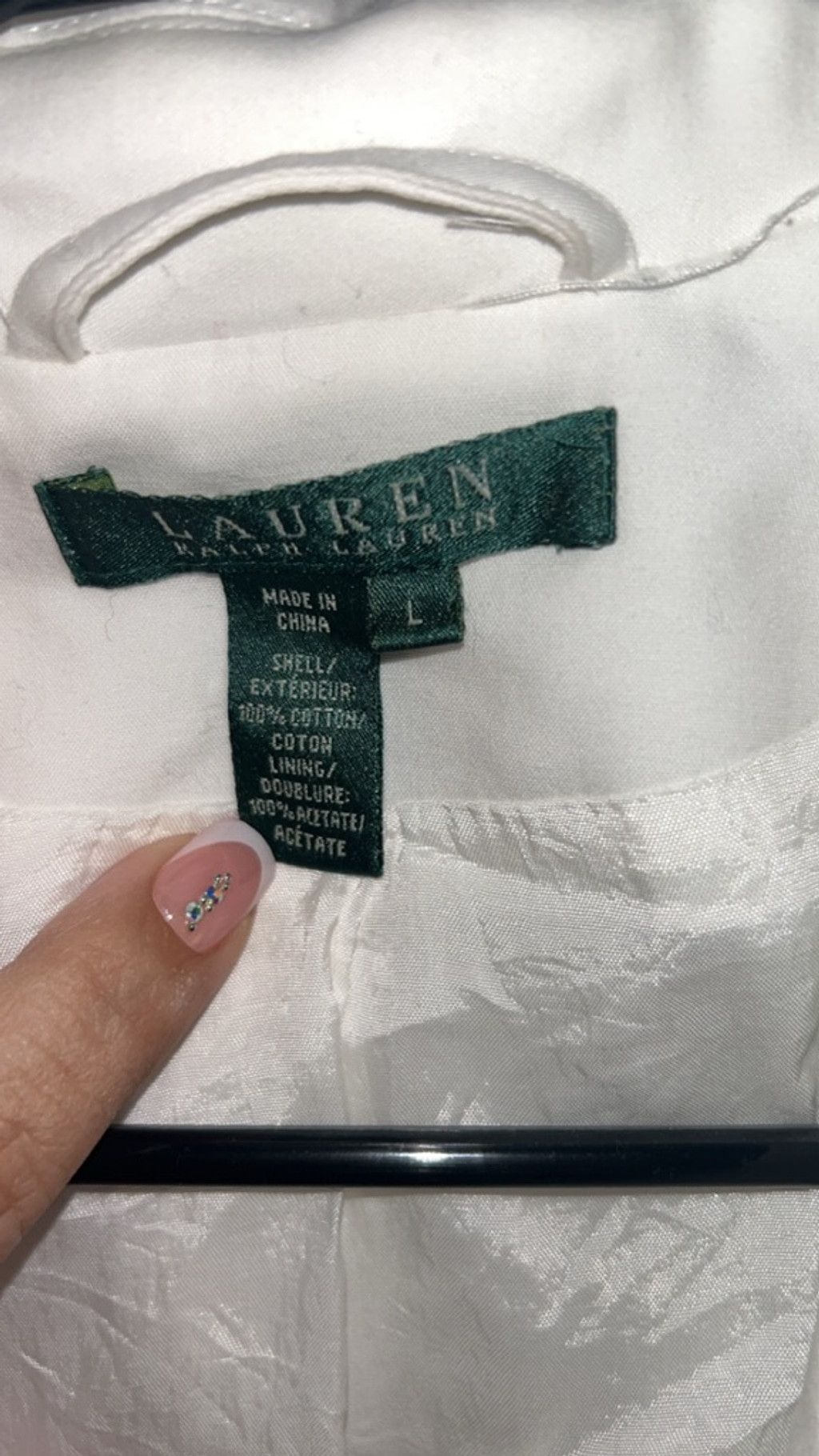 Lauren Ralph Lauren Women's LAUREN Ralph Lauren White Utility Jacket L Size L / US 10 / IT 46 - 6 Thumbnail