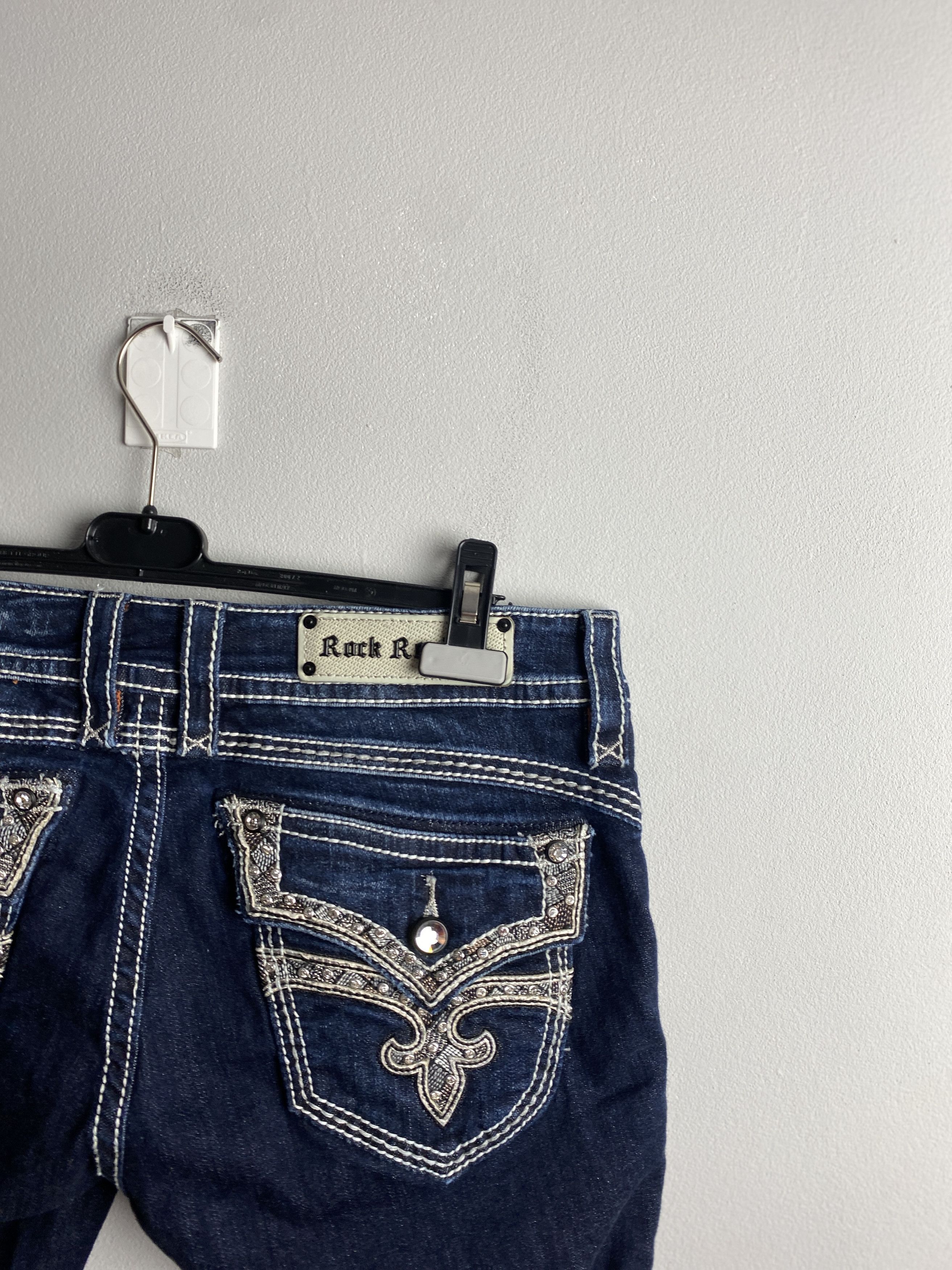 Affliction × Rock Revival Rock Revival vintage denim y2k 00s affliction sparkly Size 31" - 6 Thumbnail