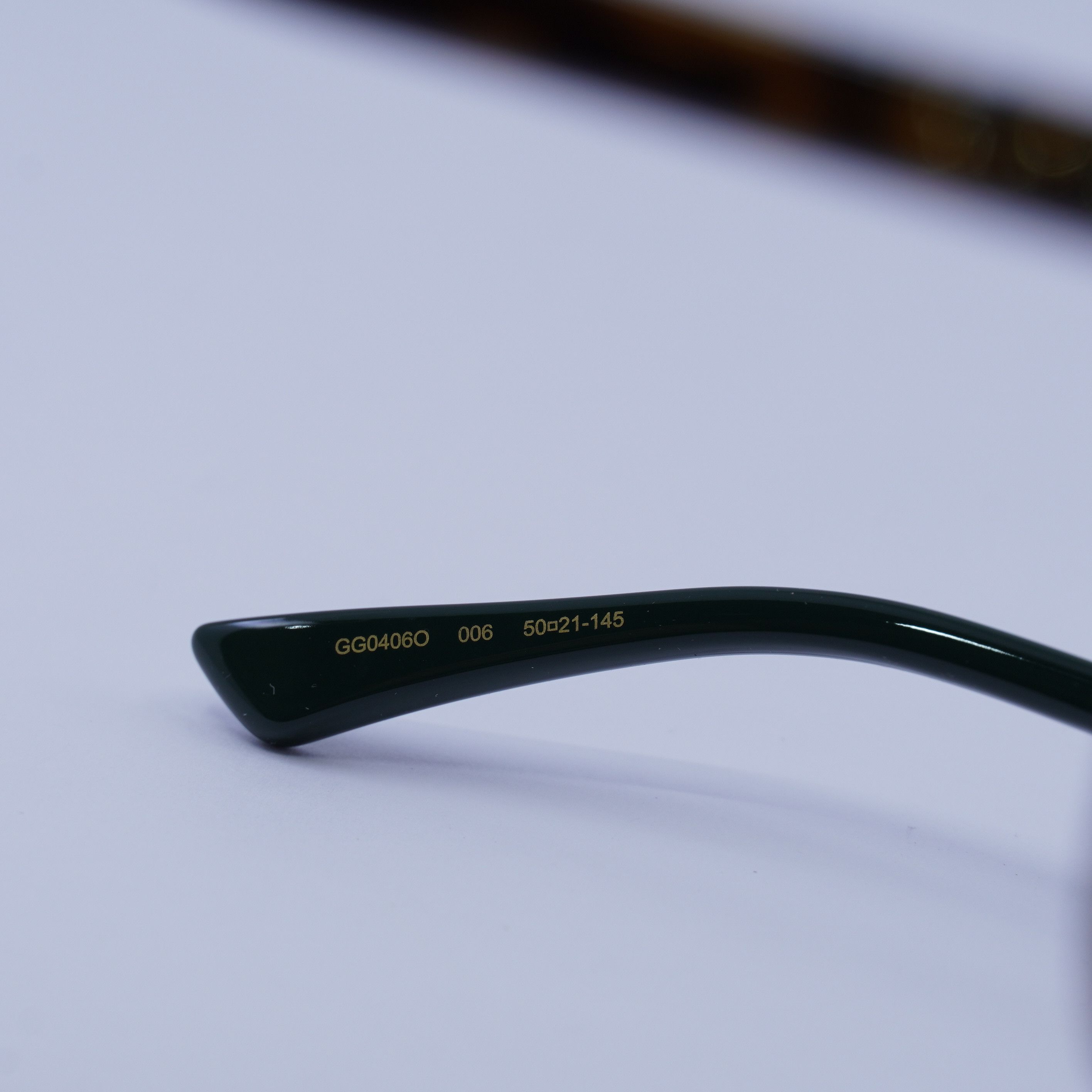 Gucci Gucci GG0406O 006 Eyeglasses Dark Havana 50mm Round Frame Size ONE SIZE - 6 Thumbnail