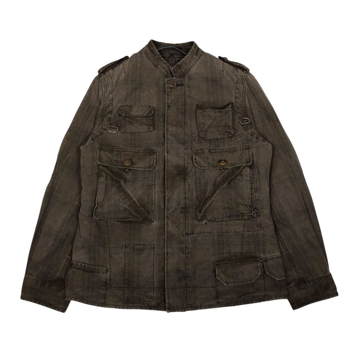 Hysteric Glamour 🔥VINTAGE BIKER JACKET CARGO POCKET PATCH WORK R.NEWBOLD Size US L / EU 52-54 / 3 - 1 Thumbnail