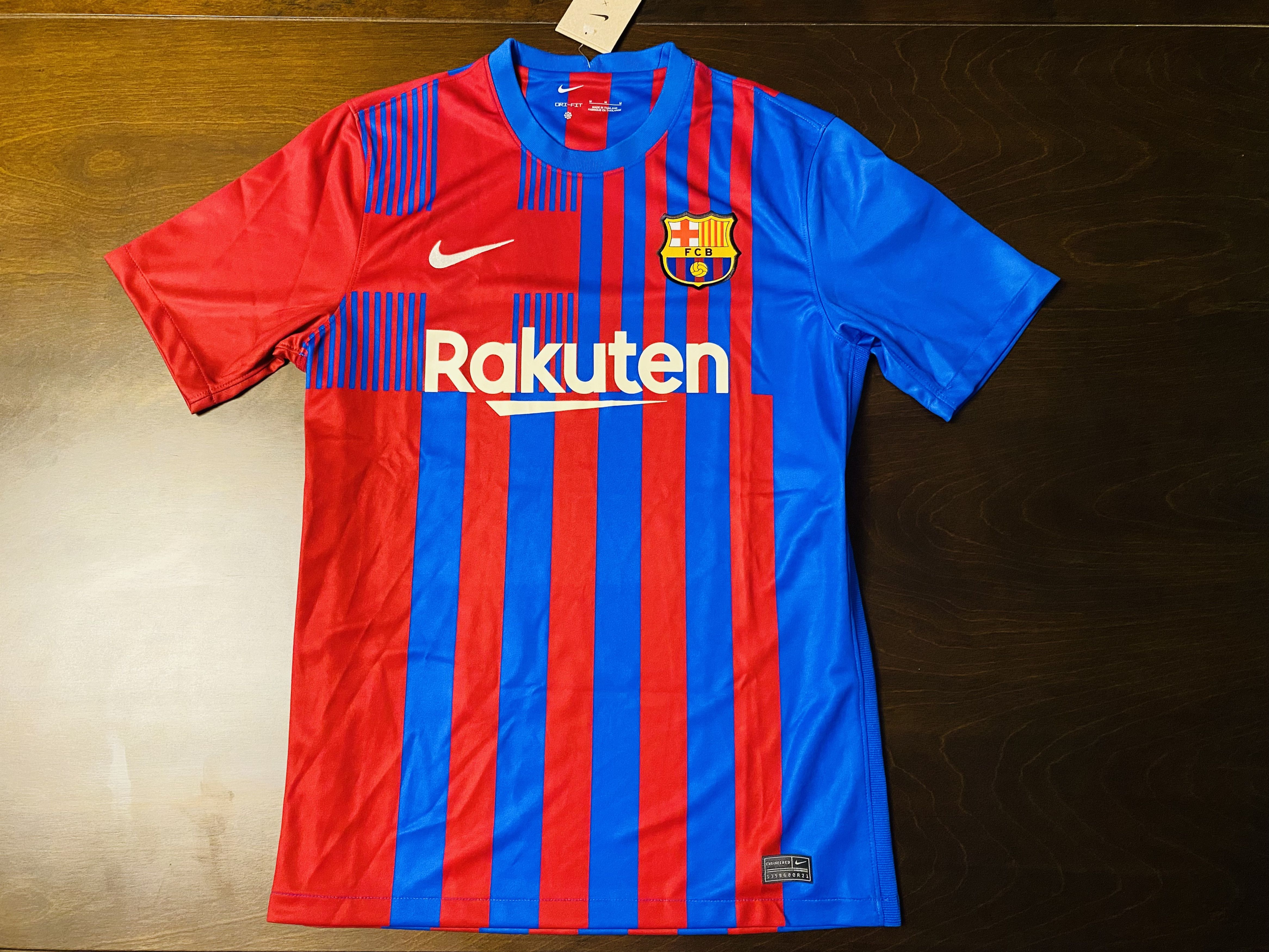 image of Hype x Nike 2021-2022 - Barcelona Fc Home Jersey - Medium - in Blue/Red, Men's