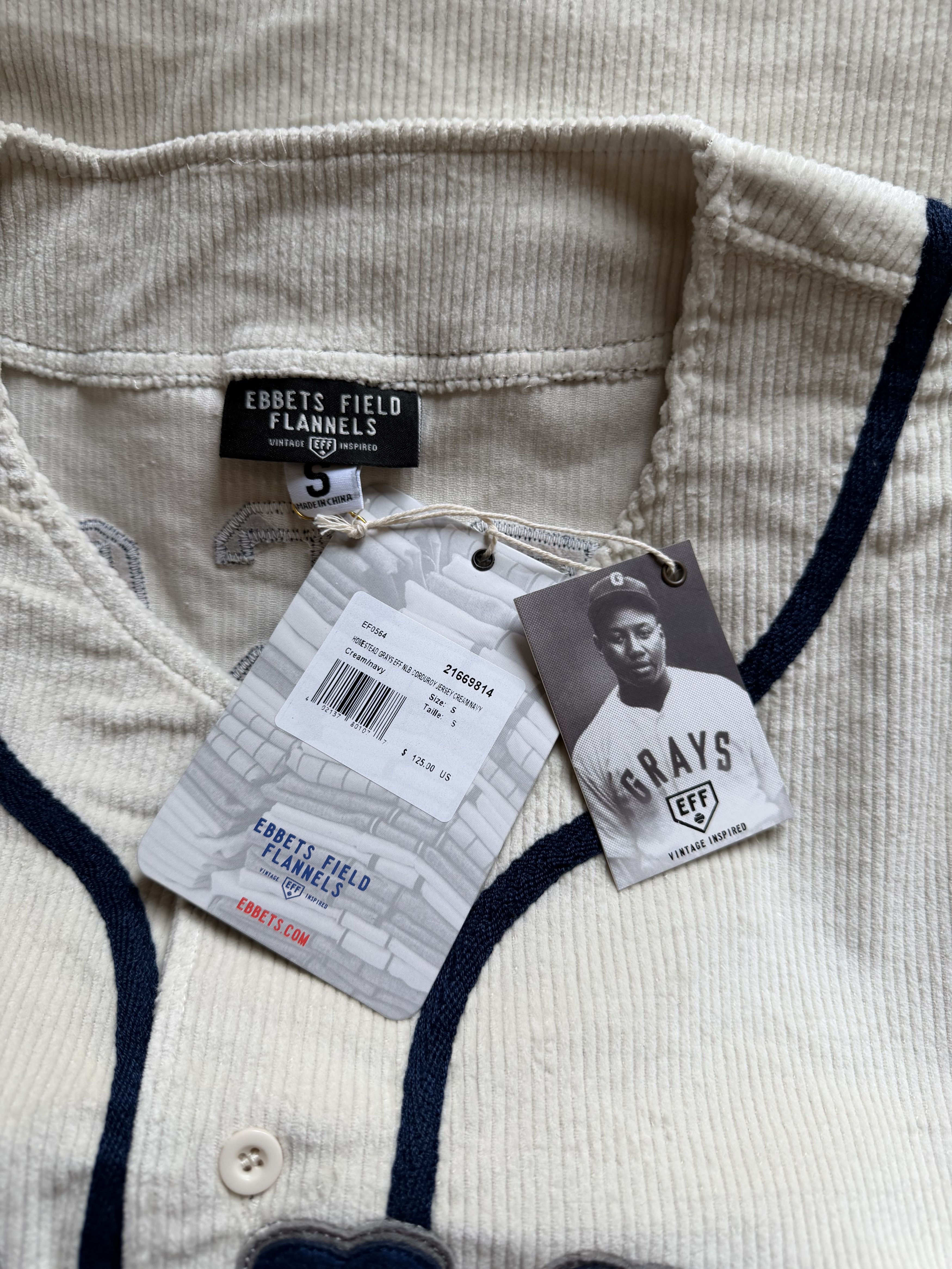 Ebbets Field Flannels Ebbets Field Homestead Grays Josh Gibston Corduroy Jersey Size US S / EU 44-46 / 1 - 8 Thumbnail
