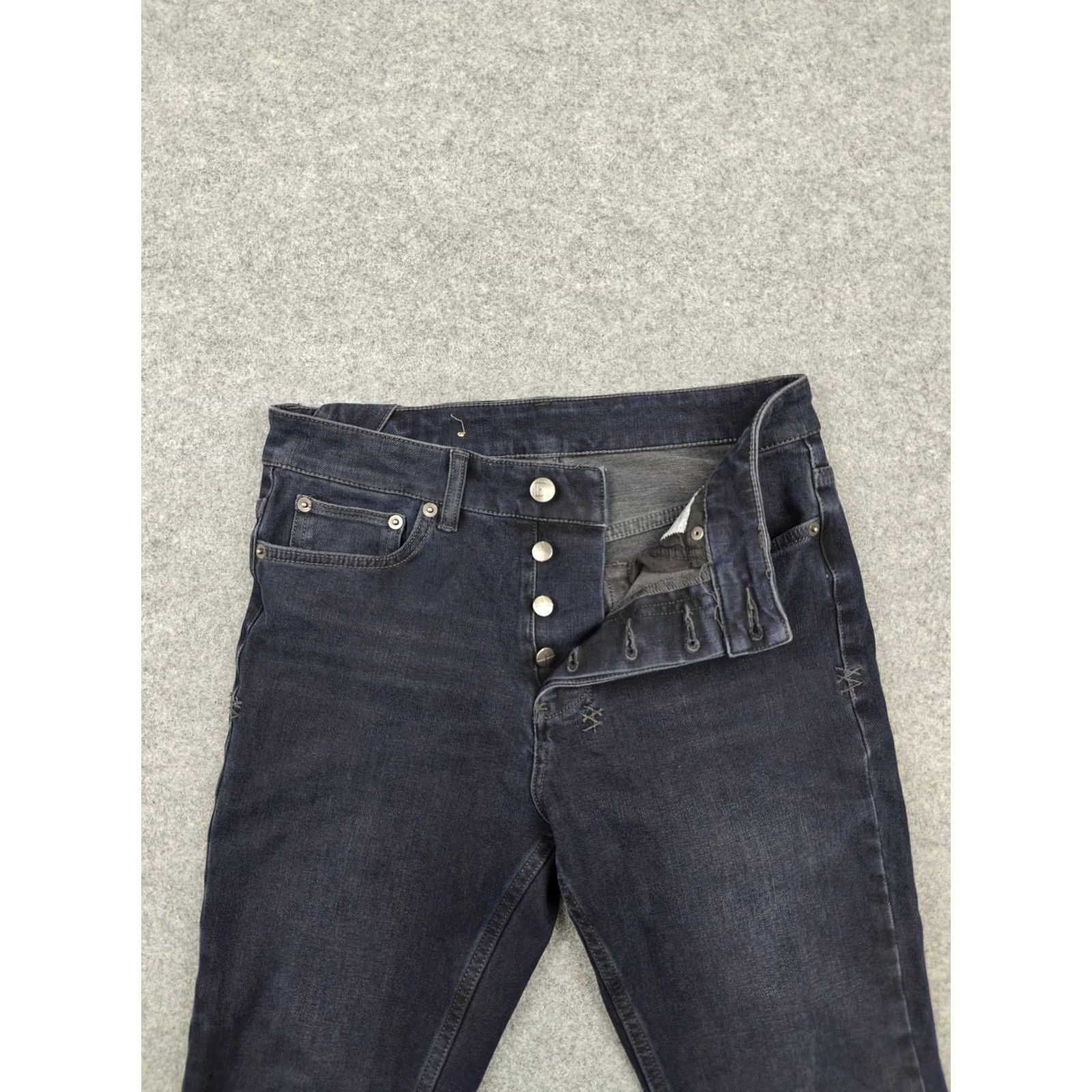 Ksubi Ksubi Jeans Womens 28 Blue Dark Wash Skinny Slim Stretch Denim Pants Distressed 5-Pocket Size 28" / US 6 / IT 42 - 3 Thumbnail