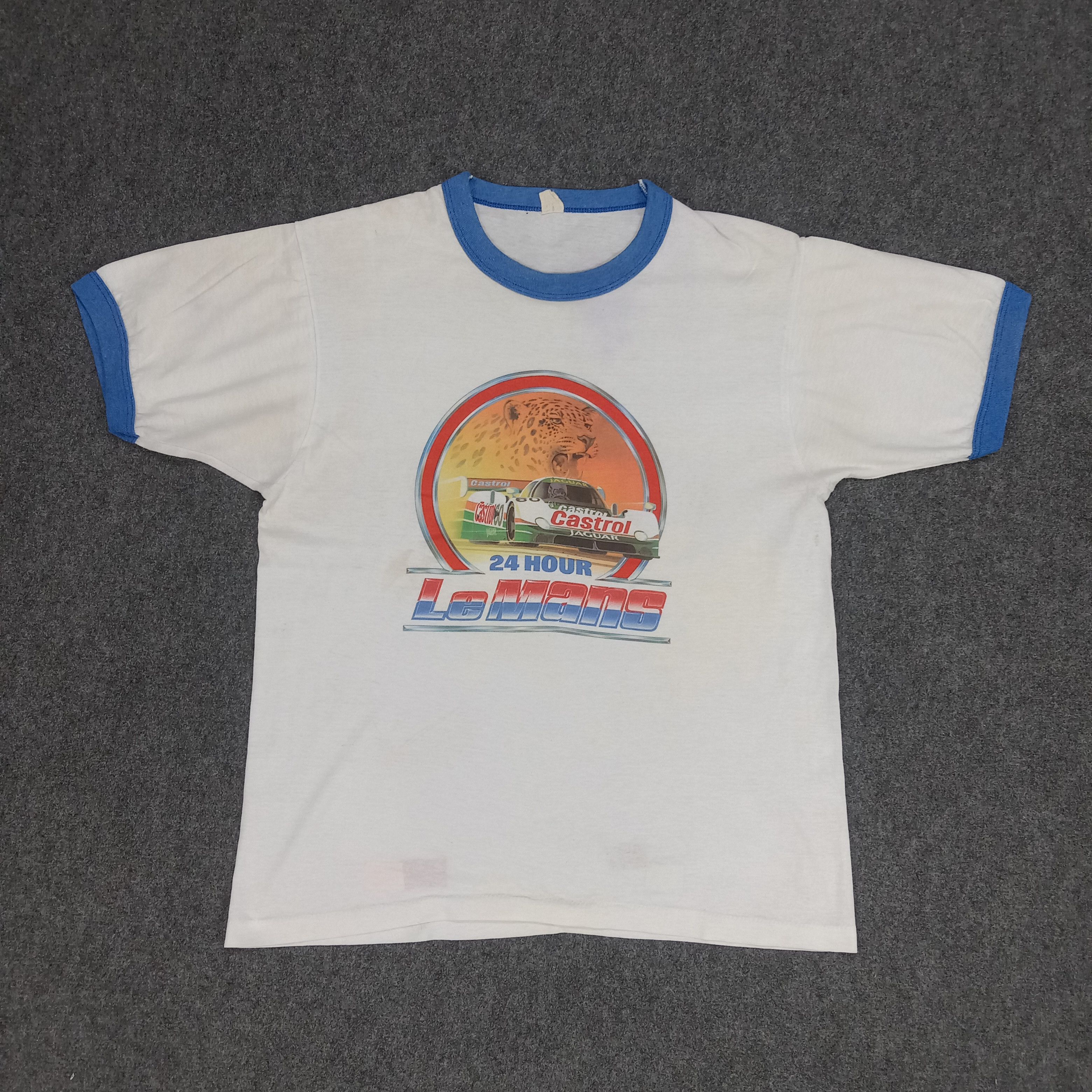 Vintage Jaguar Racing Team Castrol Le Mans Tshirt Size US M / EU 48-50 / 2 - 1 Thumbnail