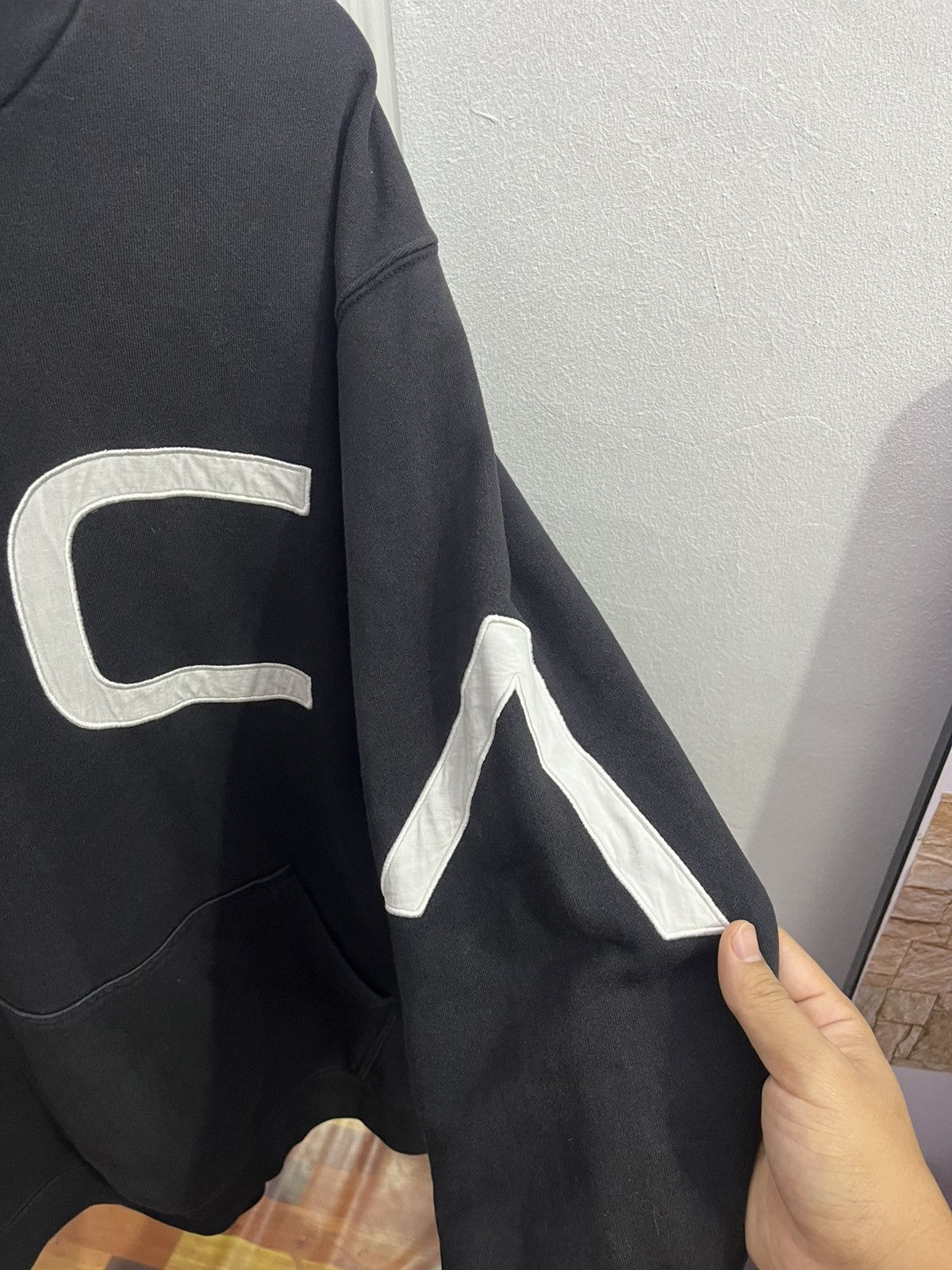 RVCA RVCA Big Logo Pullover Hoodie Black Oversize Size US L / EU 52-54 / 3 - 3 Thumbnail