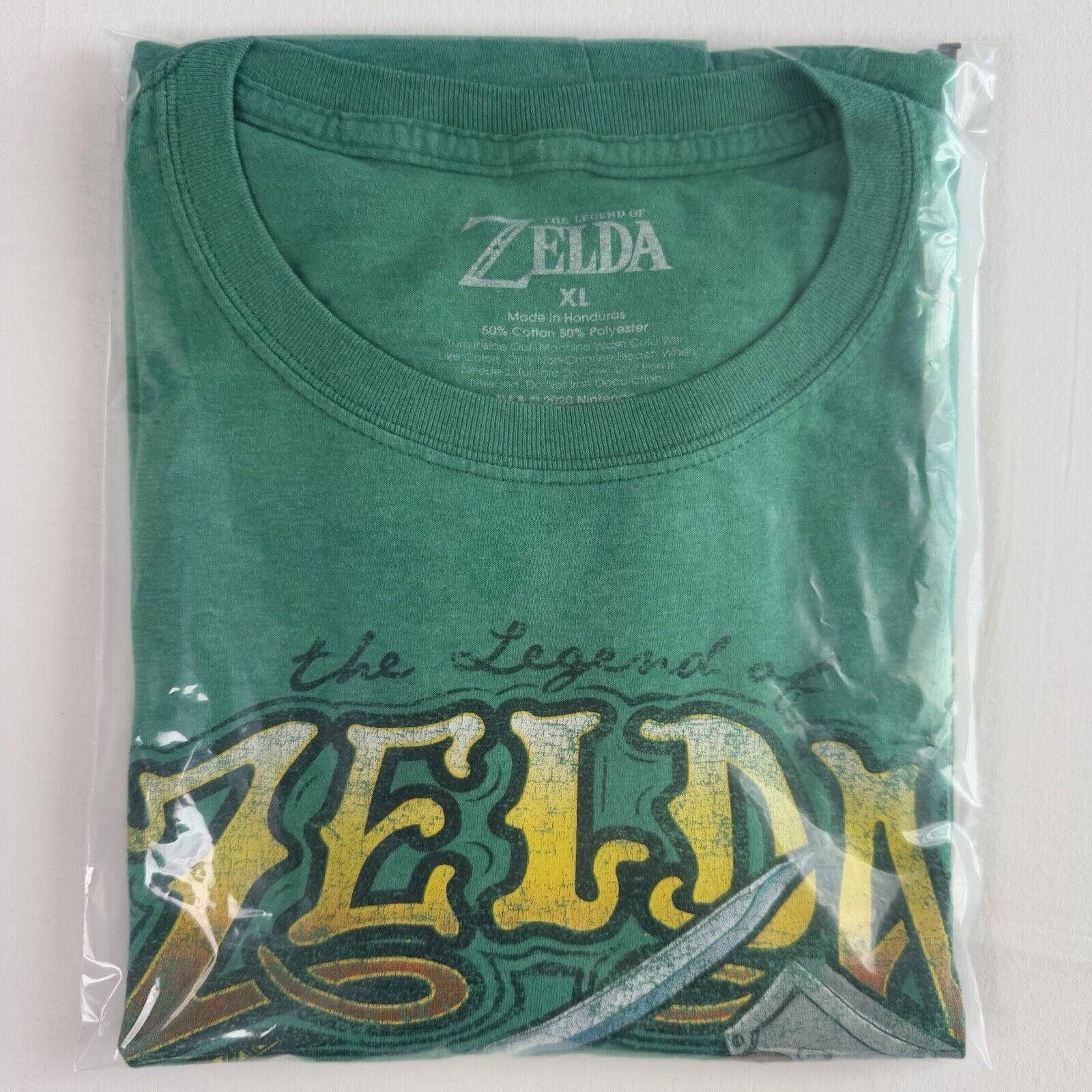 Nintendo Nintendo T-Shirt Triforce Link Zelda Mens XL Green Size US XL / EU 56 / 4 - 7 Thumbnail