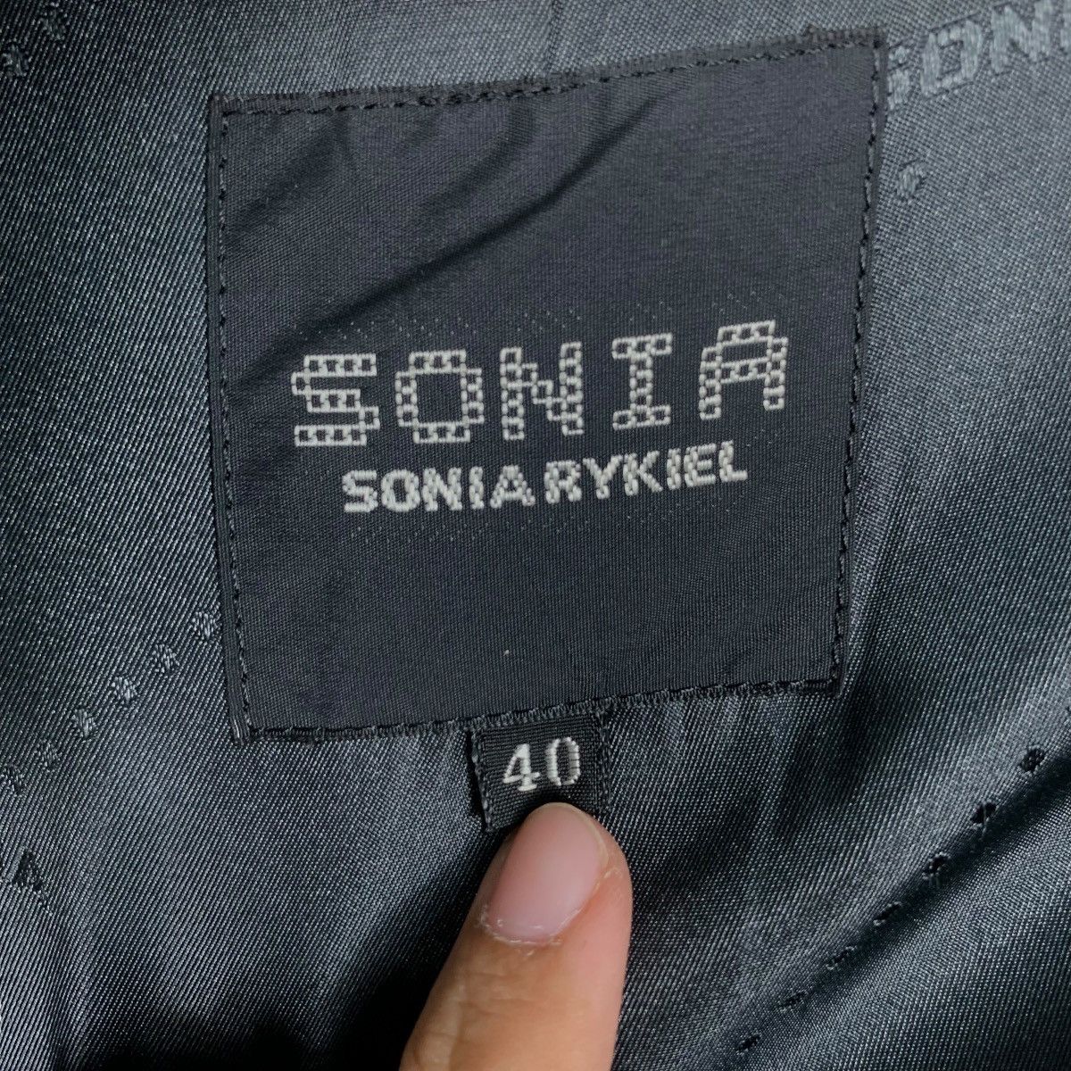 Sonia Rykiel SONIA RYKIEL Double Breast Wool Coat Fur Neck #1839-C80 Size S / US 4 / IT 40 - 15 Thumbnail