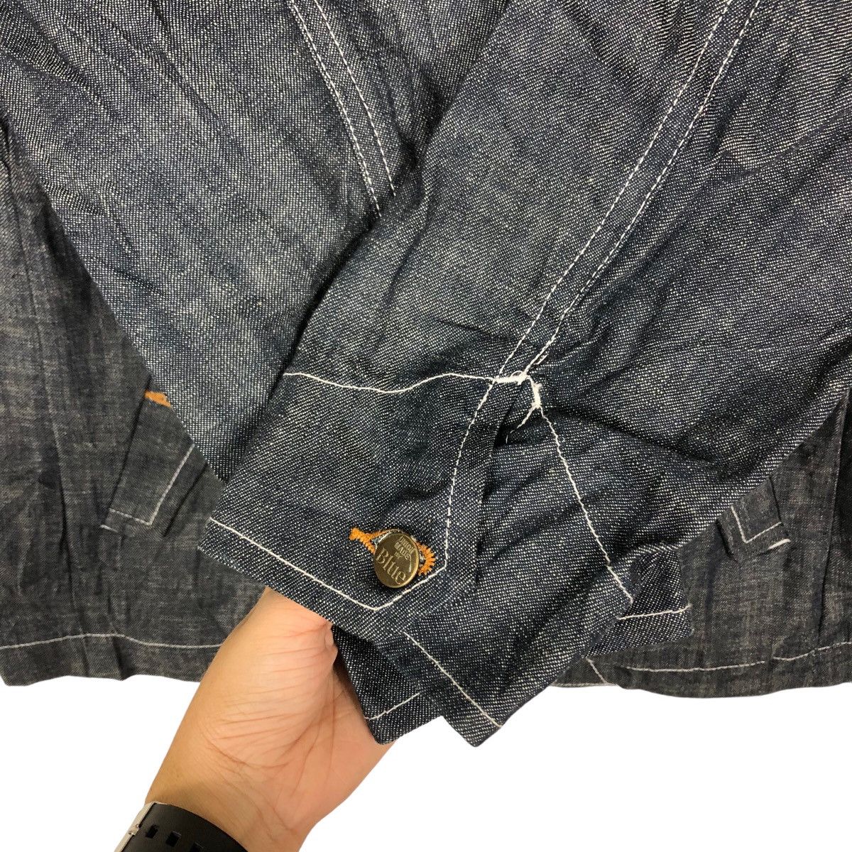 Japanese Brand 🔥80’s Royal Blue Toyo Enterprise Denim Work Jacket Size US L / EU 52-54 / 3 - 12 Thumbnail