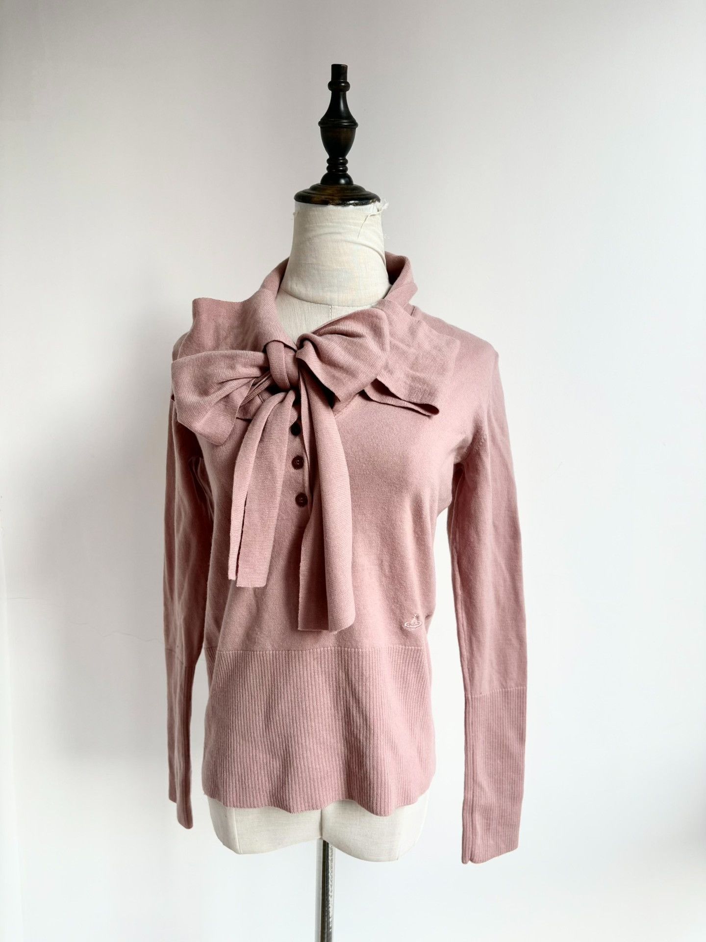 Vivienne Westwood Vivienne Westwood Vintage Pink Bow Knit Size L / US 10 / IT 46 - 1 Thumbnail