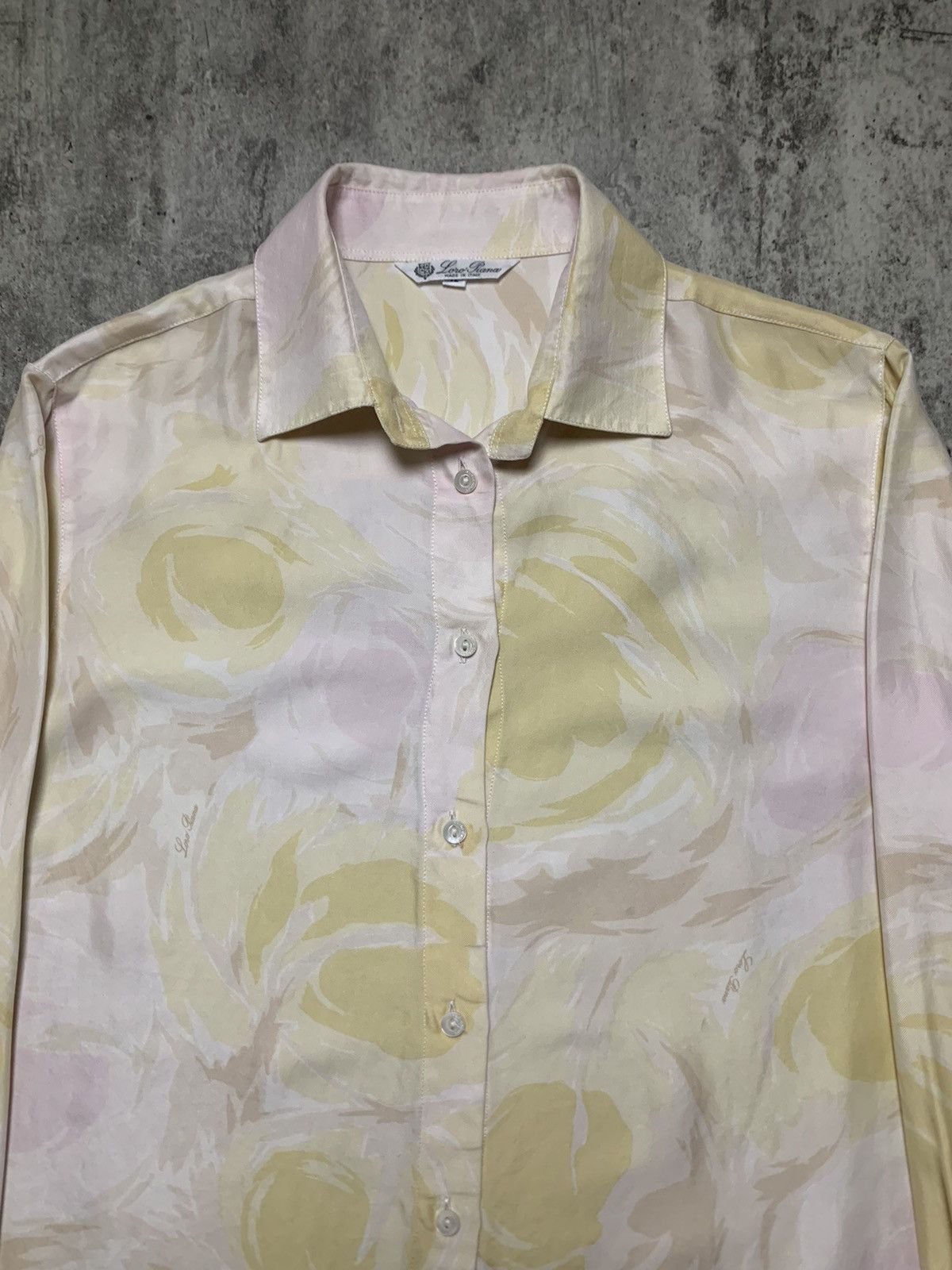 Loro Piana Loro Piana Multicolor Abstract Design Button Up Size L / US 10 / IT 46 - 2 Thumbnail