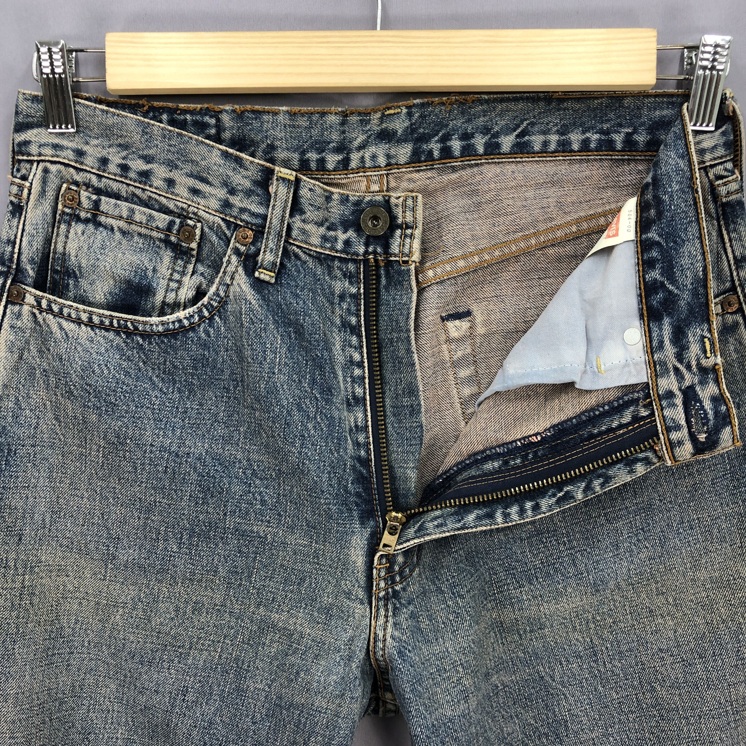 Levi's Crazy Y2K Baggy Levis 504 Jeans Levi's Cyber Faded Denim Size US 32 / EU 48 - 6 Thumbnail