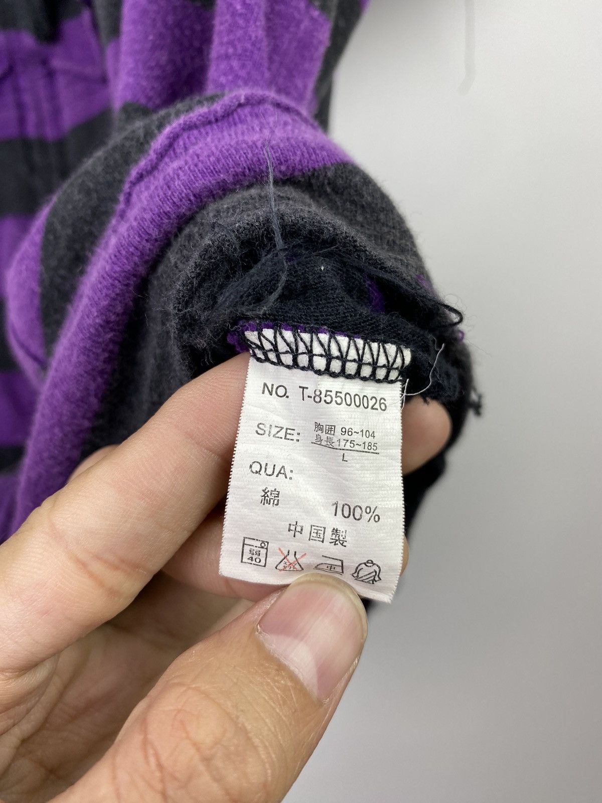 Hysteric Glamour × If Six Was Nine × Japanese Brand stripe short hoodie distress pincponc japanese brand Size US M / EU 48-50 / 2 - 5 Thumbnail