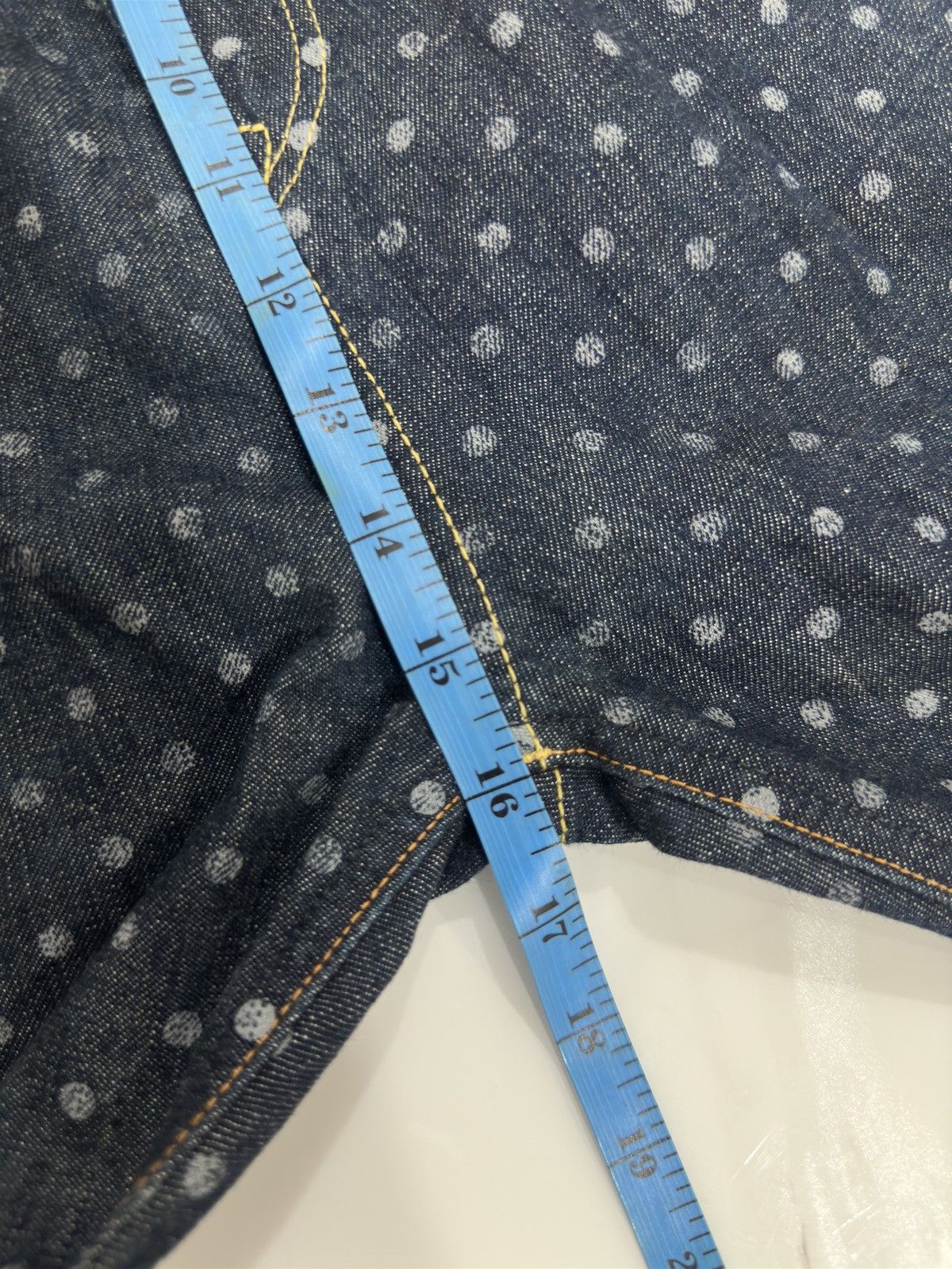 If Six Was Nine × Kapital × Kapital Kountry Polkadot Cropped Denim Pant By Kapital Size US 29 - 15 Thumbnail
