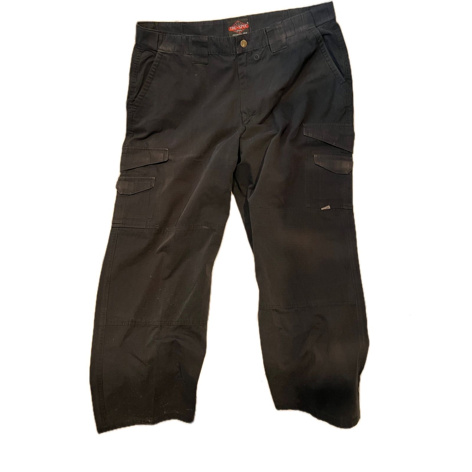 Tru-Spec Tru Spec Straight Leg Black Cargo Tactical Pants Mens 40x32 Size US 40 / EU 56 - 1 Thumbnail