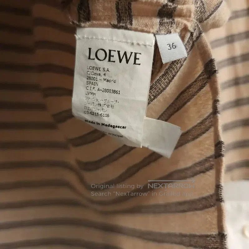 Loewe Loewe Striped Short Sleeve Shirt for Women . Size S / US 4 / IT 40 - 6 Thumbnail