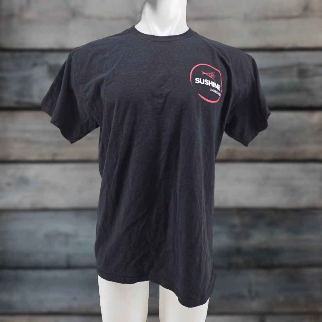 Vintage Gilden Sushi Sushime Asian Bistro T-Shirt Restaurant Black T Shirt Large Mens Short Sleeve Graphic Tee All Seasons Regular Fit 100% Cotton Size US L / EU 52-54 / 3 - 1 Thumbnail