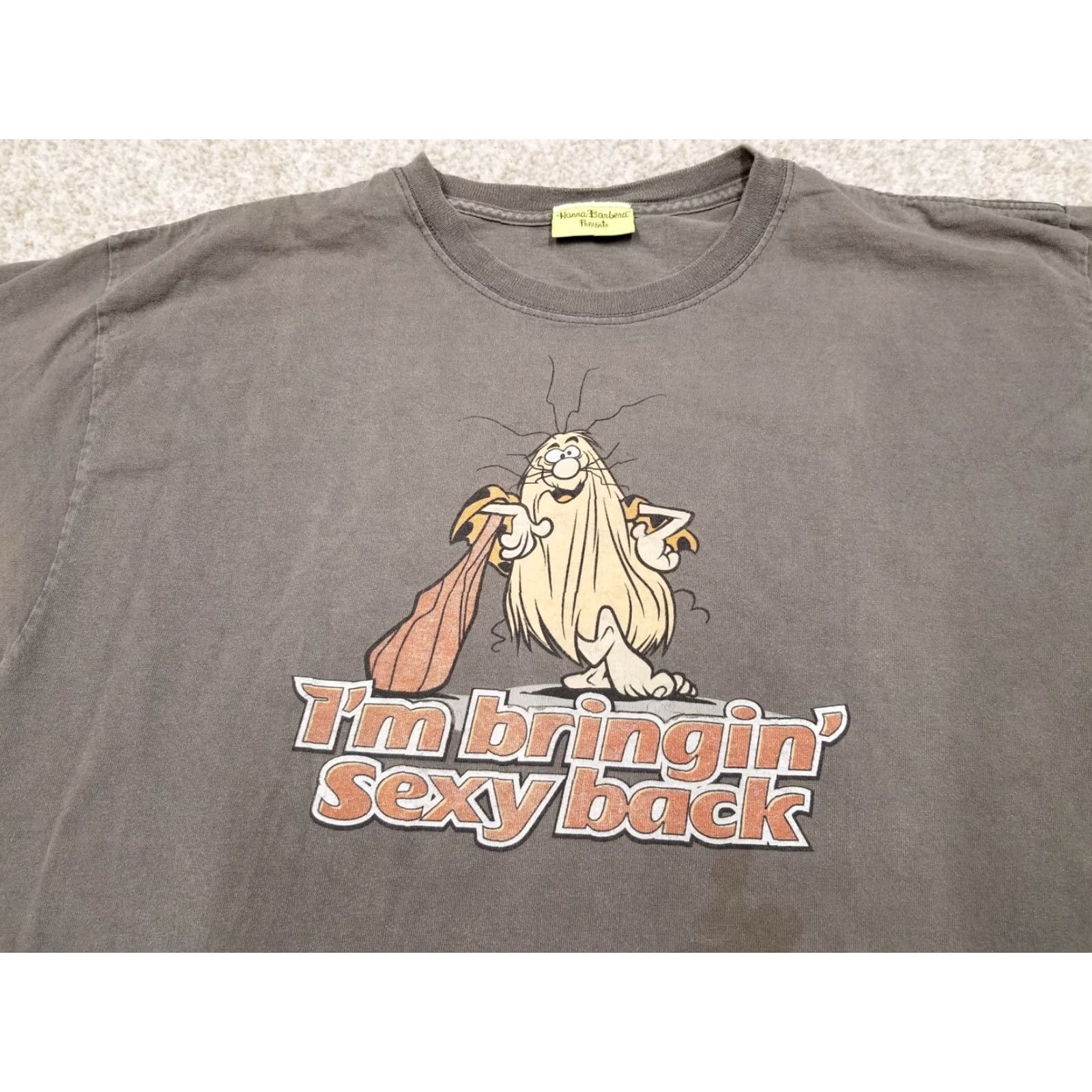 Vintage VINTAGE Captain Caveman Hanna Barbera T-Shirt Men L Brown Crew Neck Short Sleeve Graphic Print Size US L / EU 52-54 / 3 - 3 Thumbnail