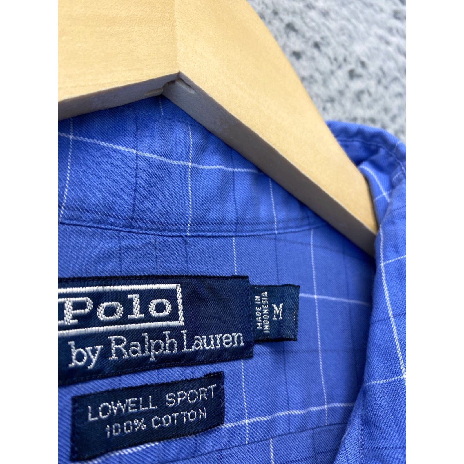 Polo Ralph Lauren VINTAGE Polo Ralph Lauren Classic Button Long Sleeve Shirt - Blue, Adult Medium, Plaid, Casual, Mens Size US M / EU 48-50 / 2 - 5 Thumbnail