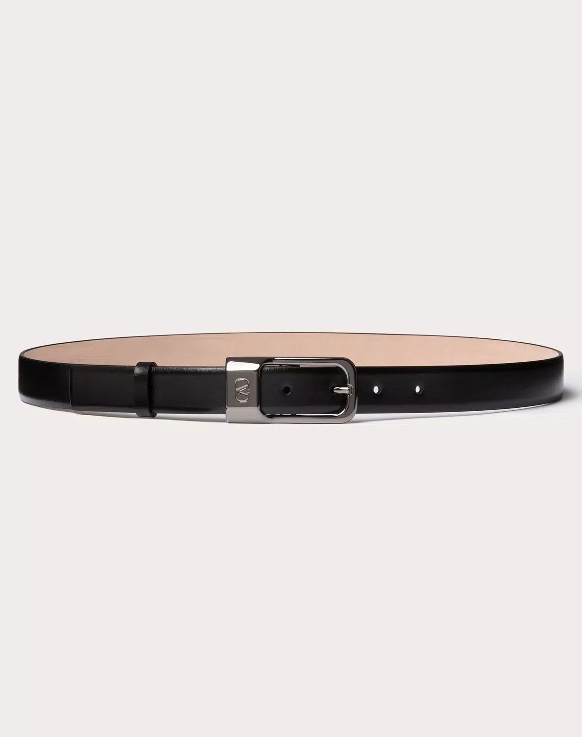 Valentino oc11z0725 Size:100/Calfskin Leather Belt 25 Mm in Black Size ONE SIZE - 1 Thumbnail