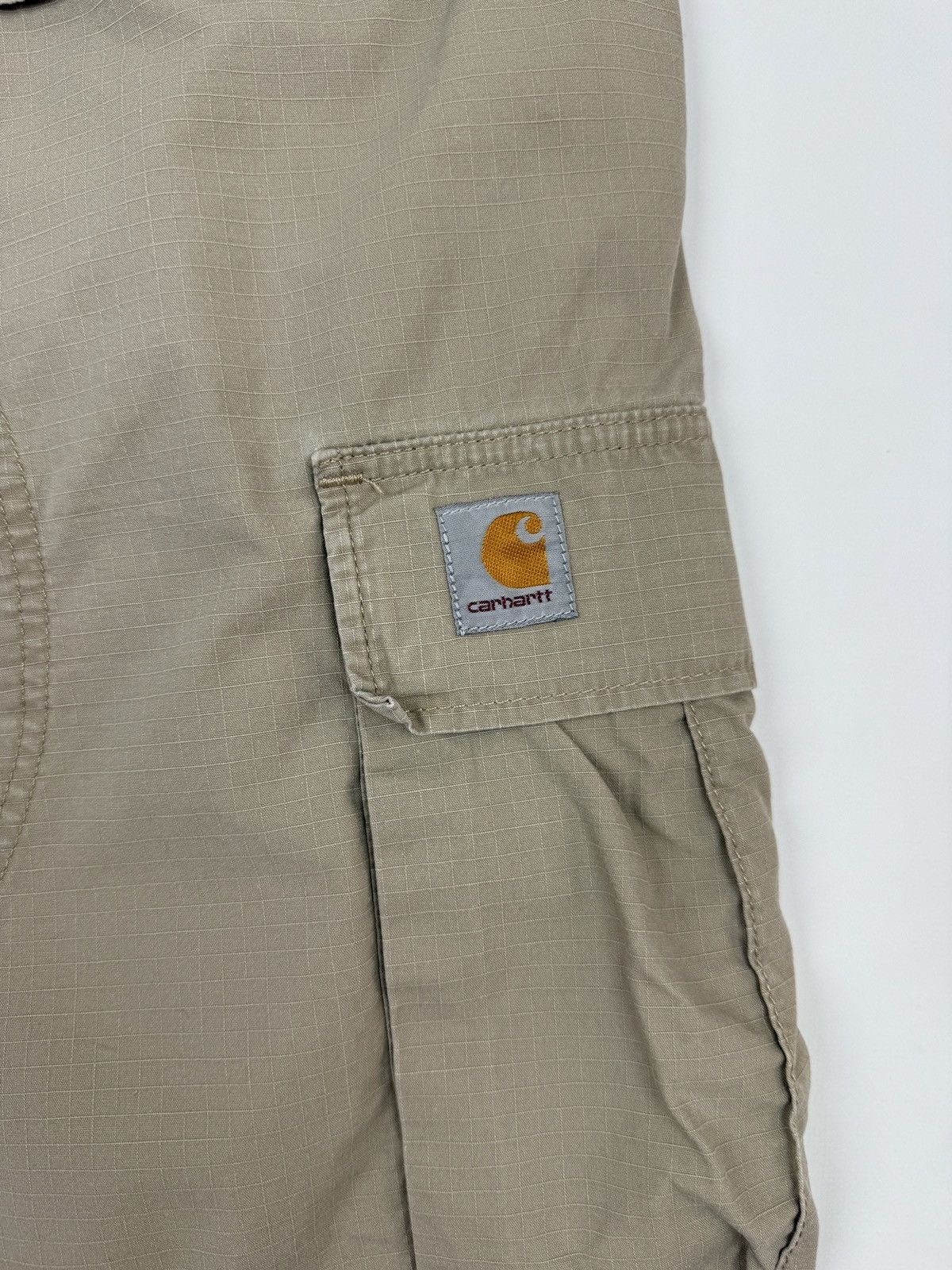 Carhartt Carhartt WIP Beige Ripstop Cargo Bermuda Baggy Shorts 36 Size US 36 / EU 52 - 6 Thumbnail