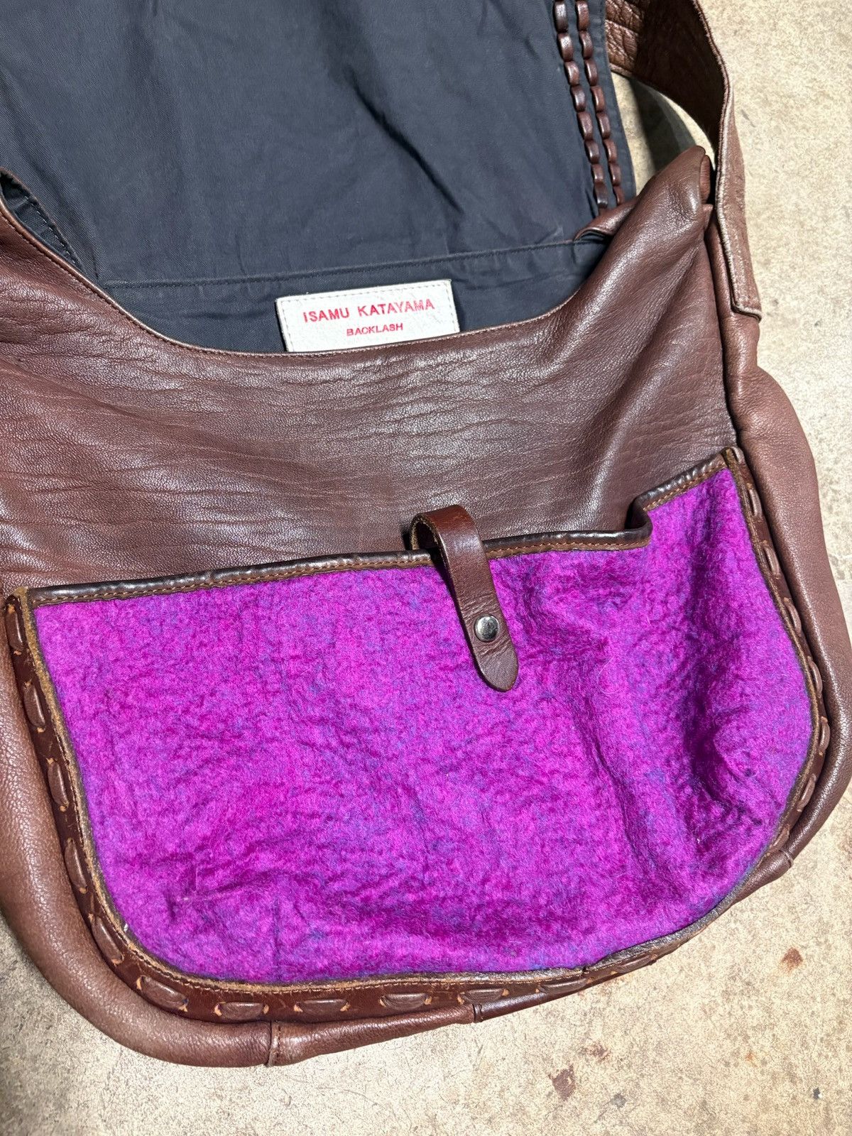 Isamu Katayama Backlash Backlash by Isamu Katayama Leather Shoulder Bag Size ONE SIZE - 4 Thumbnail