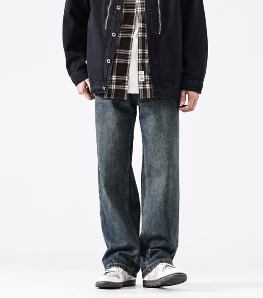 Japanese Brand × Vintage American style high street straight washed vintage jeans Size US 32 / EU 48 - 1 Thumbnail