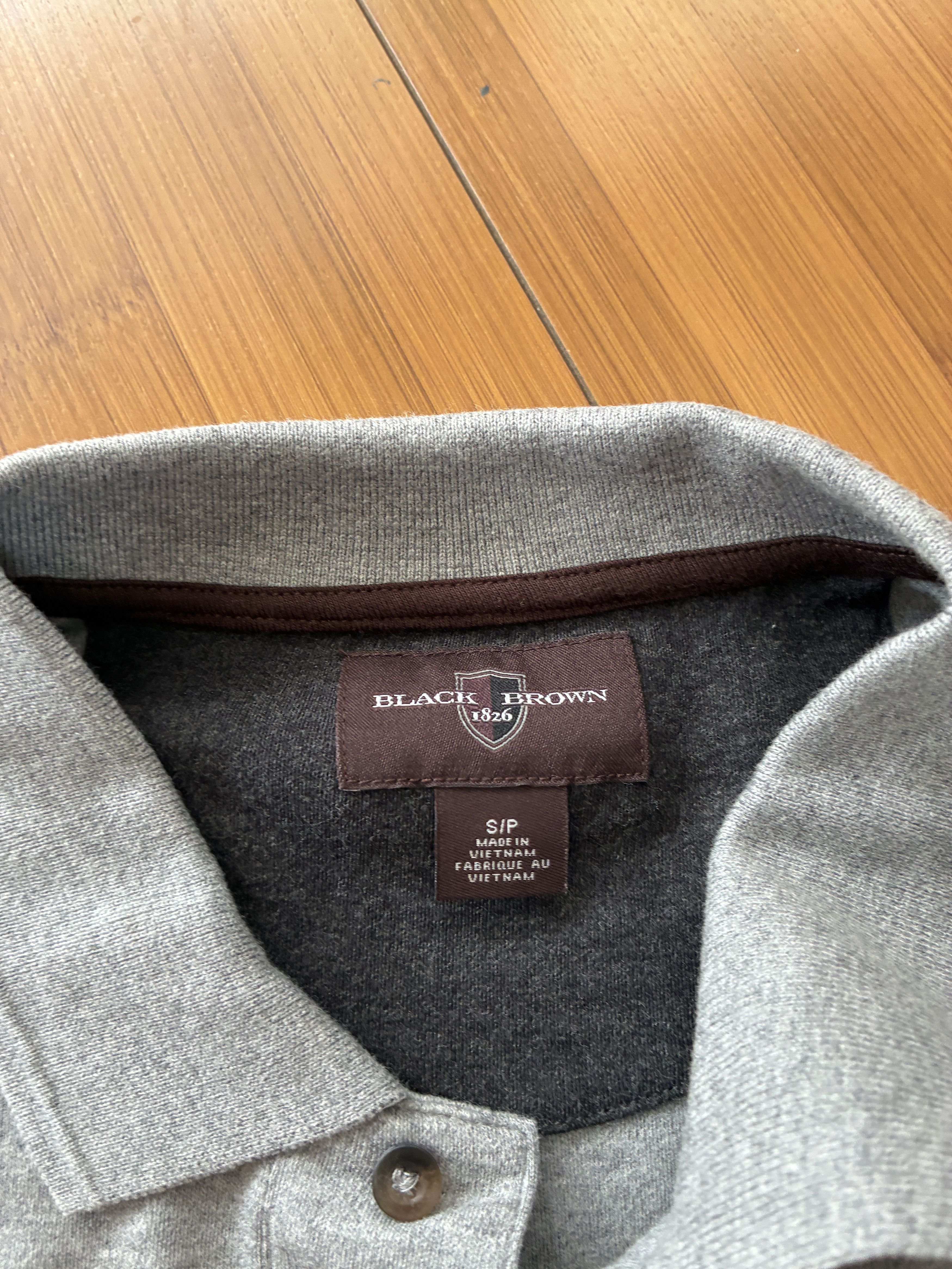Black Brown 1826 Black Brown 1862 Quarry Gray Long Sleeve Shirt NWT - Small Size US S / EU 44-46 / 1 - 5 Thumbnail