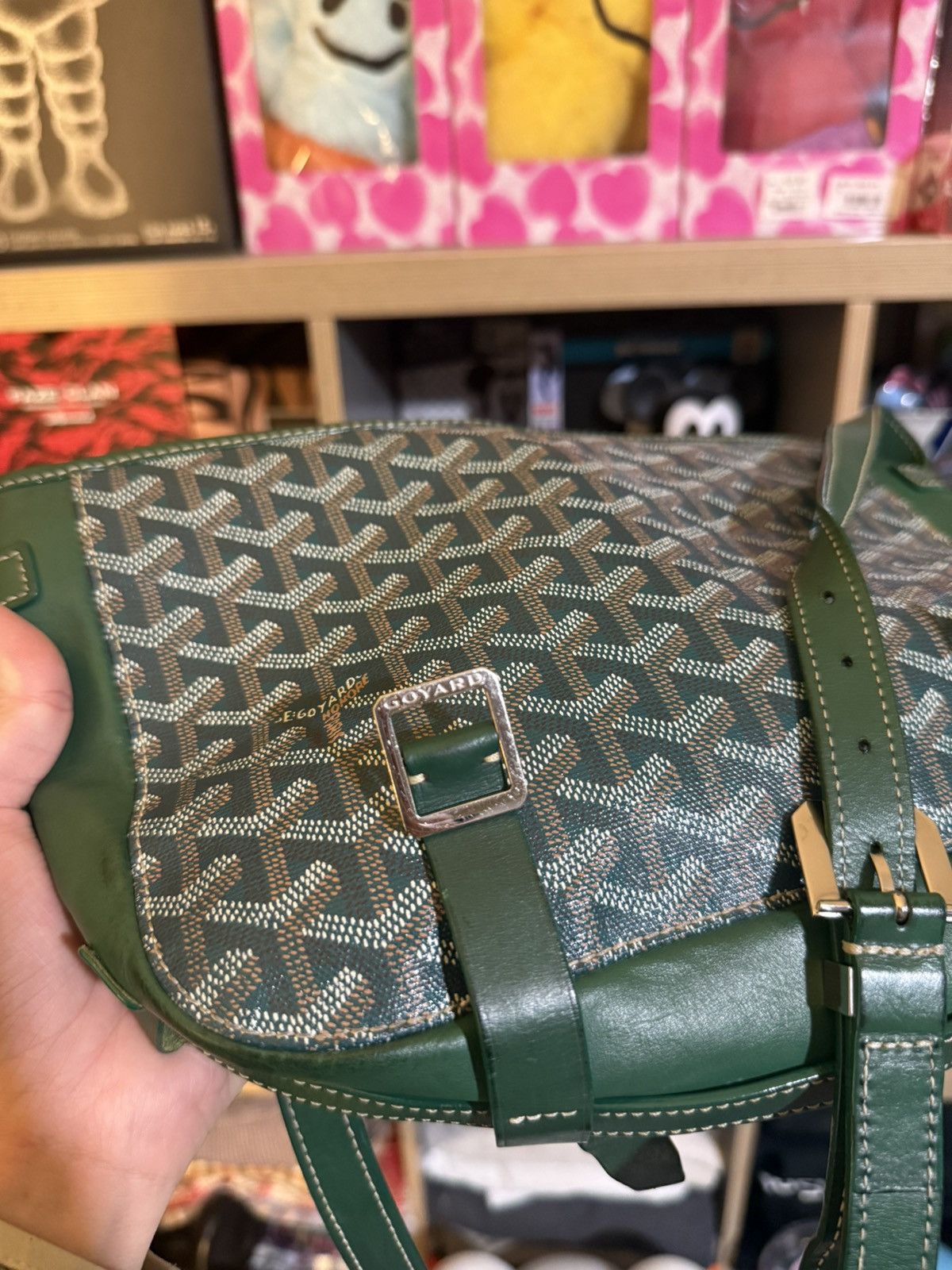 Goyard Goyard Belvedere MM Messenger Bag Green Size ONE SIZE - 2 Thumbnail