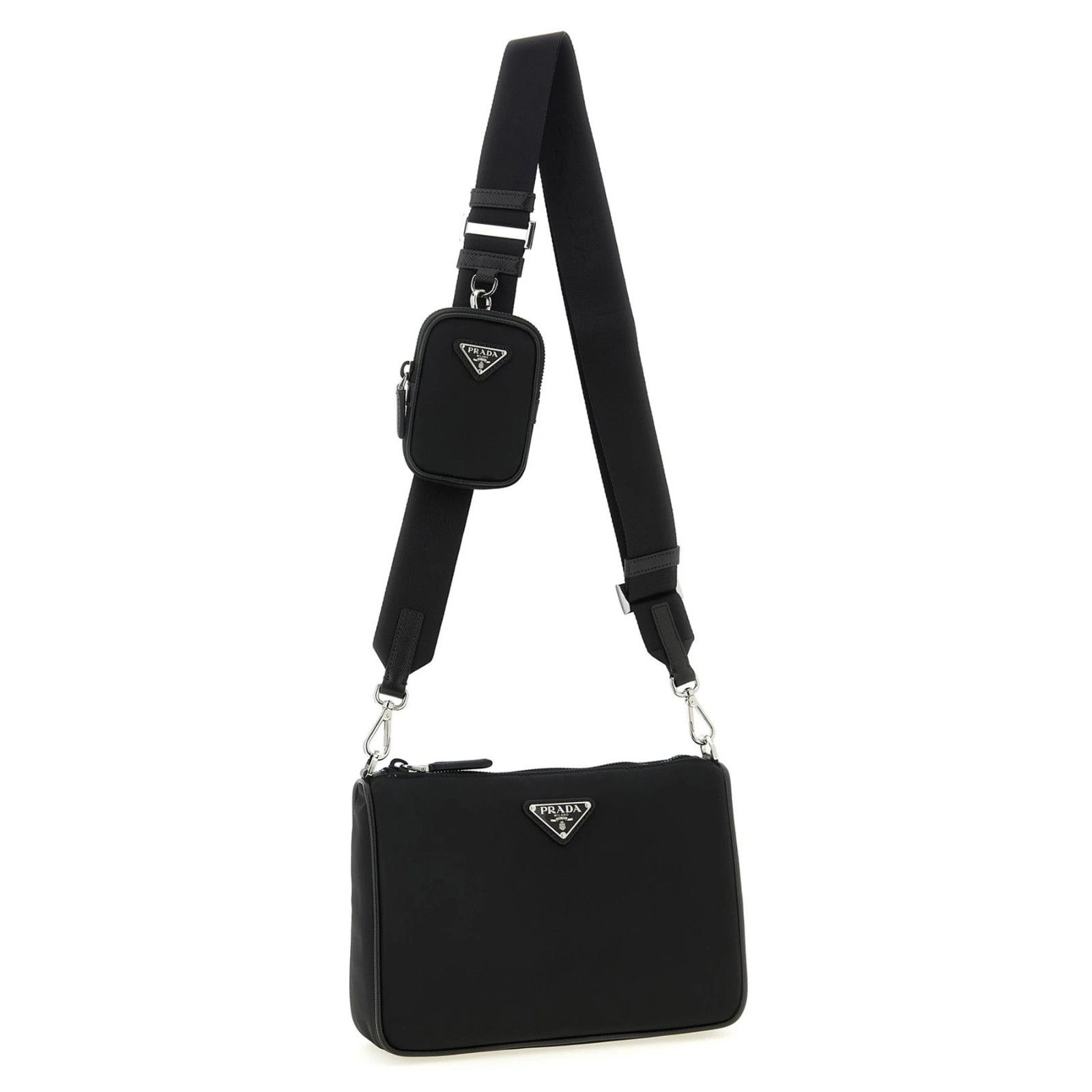 Prada PRADA Black Re-Nylon Crossbody Bag New & Authentic Size ONE SIZE - 3 Thumbnail