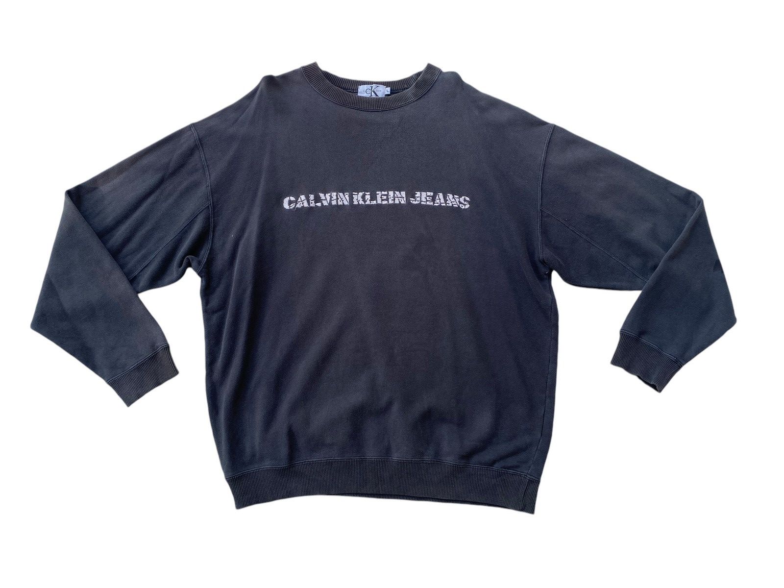 Calvin Klein × Vintage Vtg Calvin Klein Black Faded Size US L / EU 52-54 / 3 - 1 Thumbnail