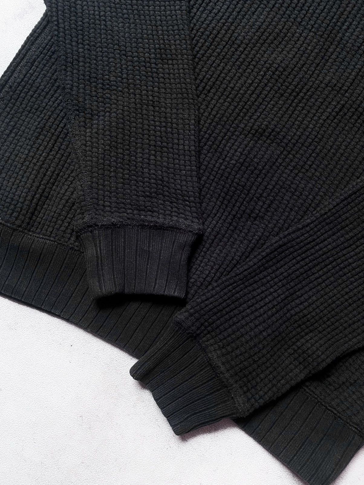 Japanese Brand Jackman waffle midneck black sweatshirt Size US M / EU 48-50 / 2 - 4 Thumbnail