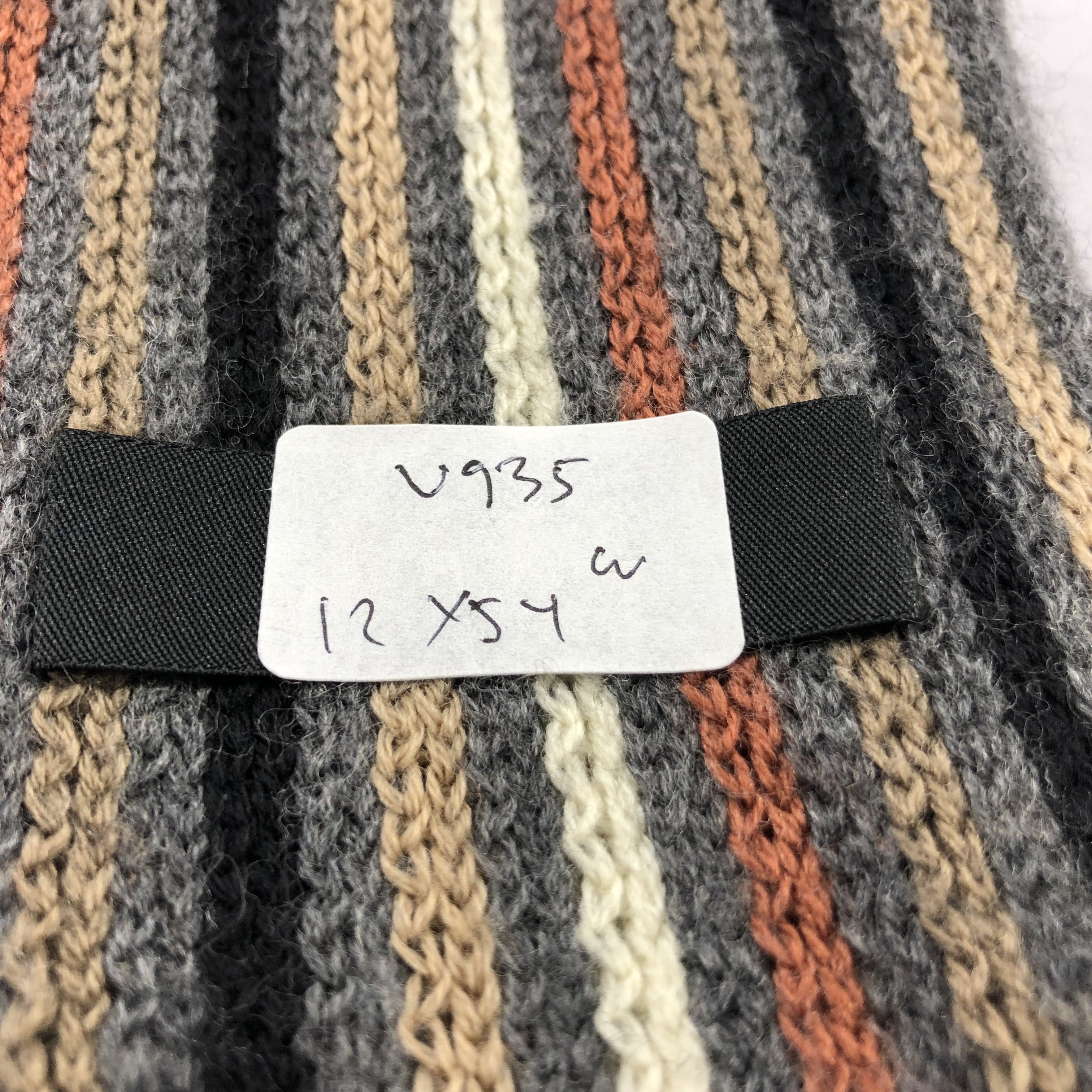 DAKS Daks Stripes Knit Wool Scarf Muffler V935 Size ONE SIZE - 6 Thumbnail