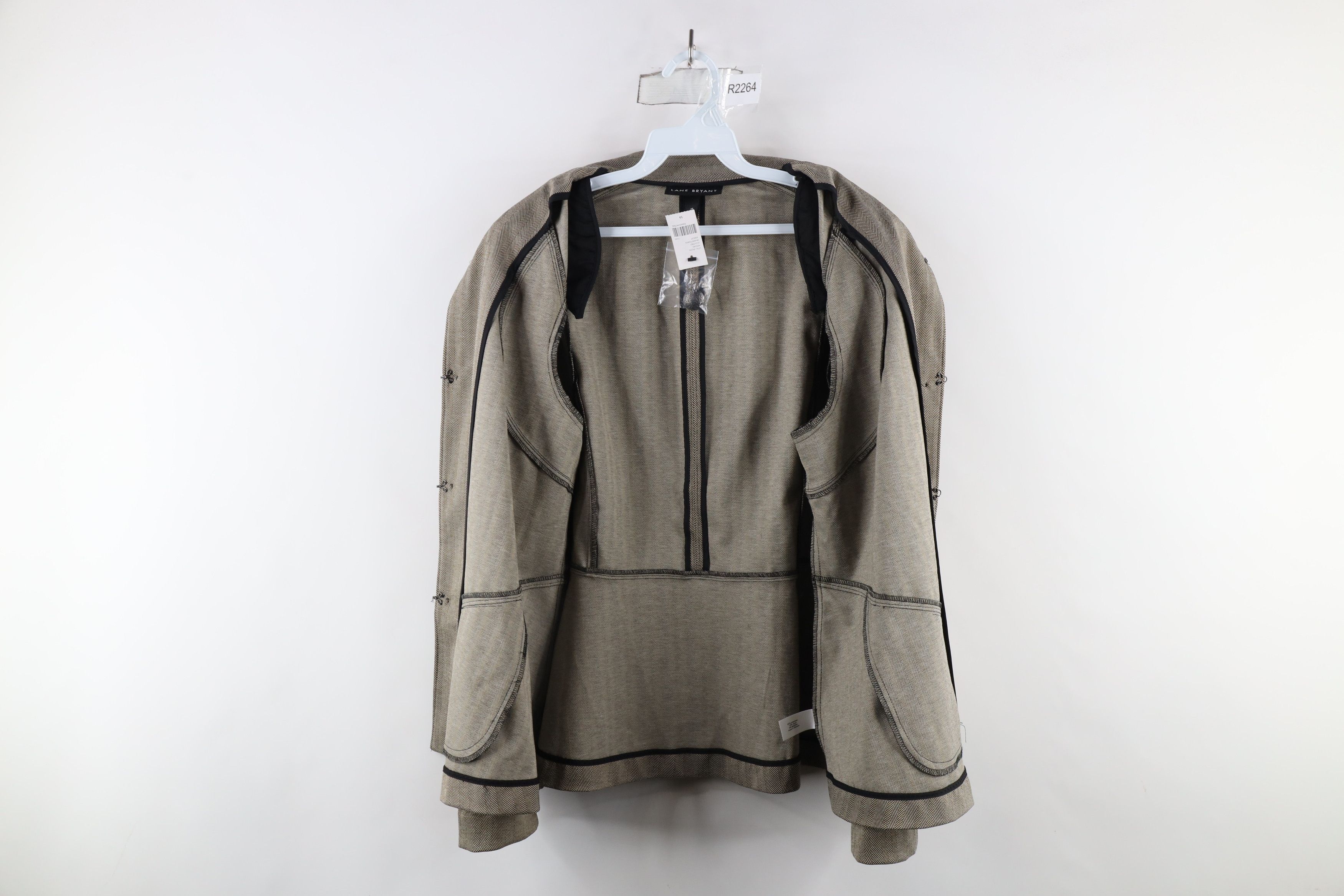Vintage New Lane Bryant Military Style Clasp Blazer Jacket Coat Size XXL / US 16-18 / IT 52-54 - 11 Thumbnail
